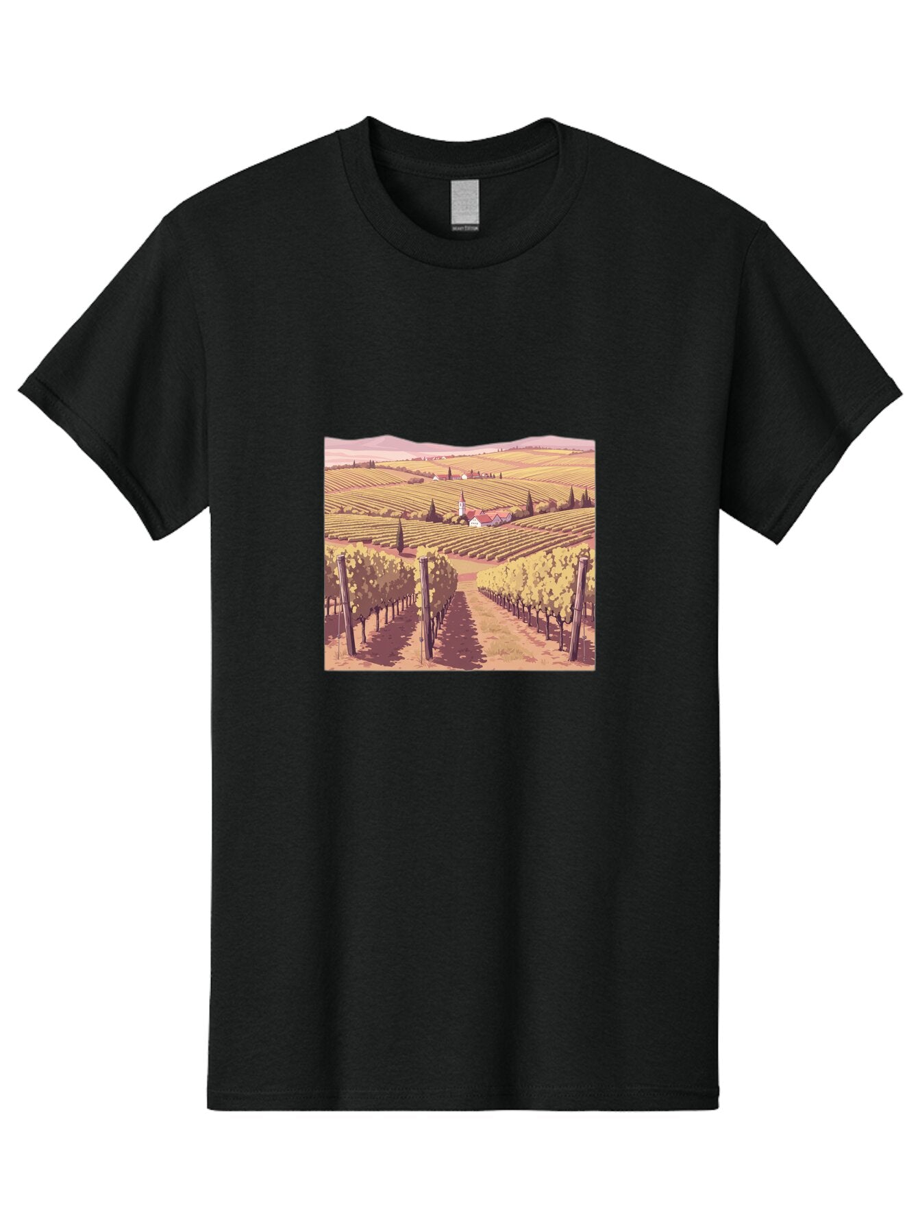 Vineyard-Landscape Men'S Graphic Tee, 100% Cotton, Comfortable Casual Summer Wear, Machine Washable, Vintage Camera, Old Camera, Antique Camera, Black Camera, Classic Photography, Photography Equipment, Nostalgic Device, Film Camera, Ban914 10