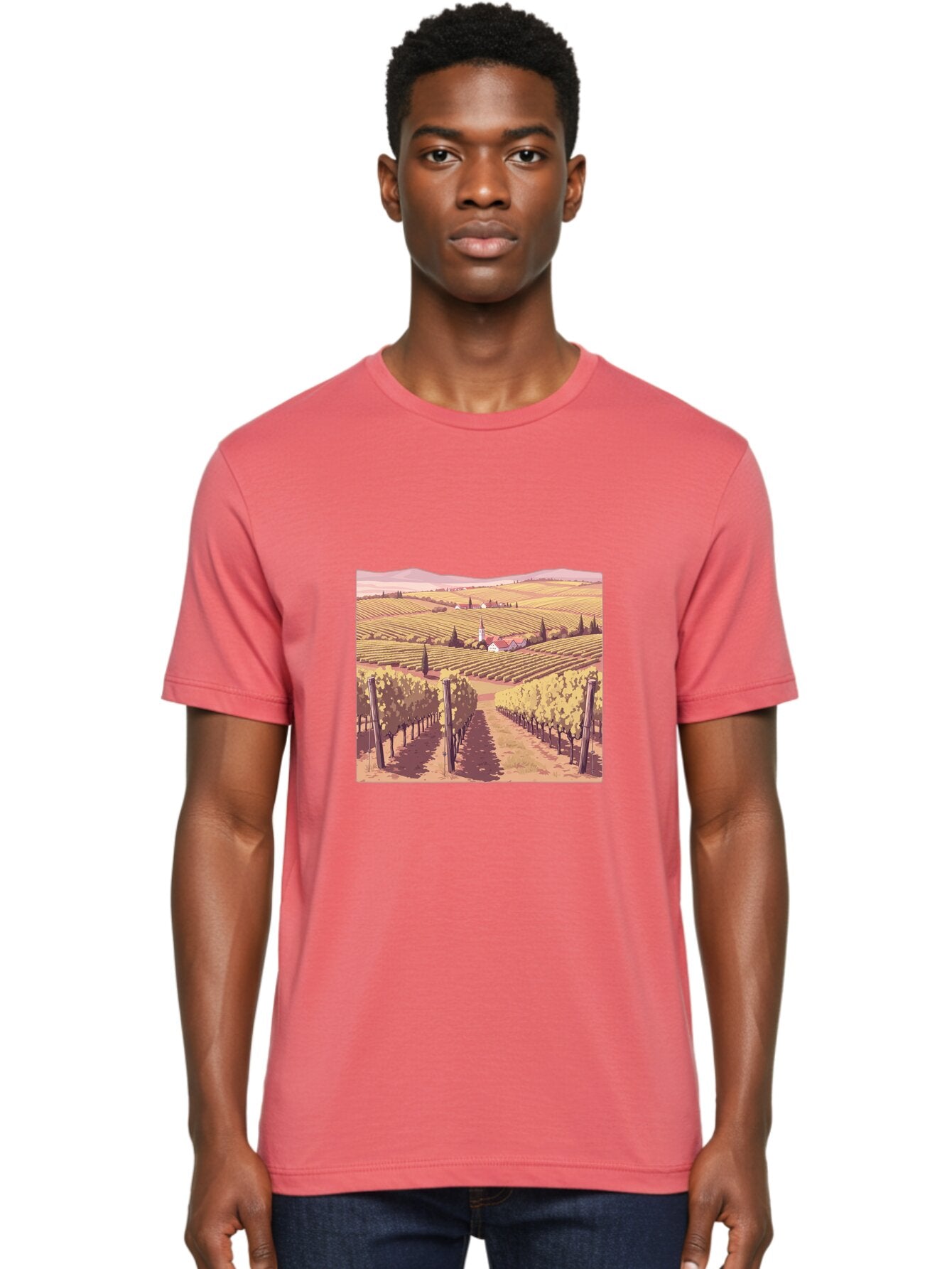 Vineyard-Landscape Men'S Graphic Tee, 100% Cotton, Comfortable Casual Summer Wear, Machine Washable, Vintage Camera, Old Camera, Antique Camera, Black Camera, Classic Photography, Photography Equipment, Nostalgic Device, Film Camera, Ban914 27