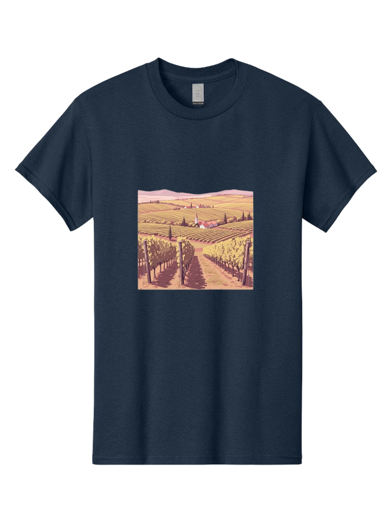 Vineyard-Landscape Men'S Graphic Tee, 100% Cotton, Comfortable Casual Summer Wear, Machine Washable, Vintage Camera, Old Camera, Antique Camera, Black Camera, Classic Photography, Photography Equipment, Nostalgic Device, Film Camera, Ban914 6