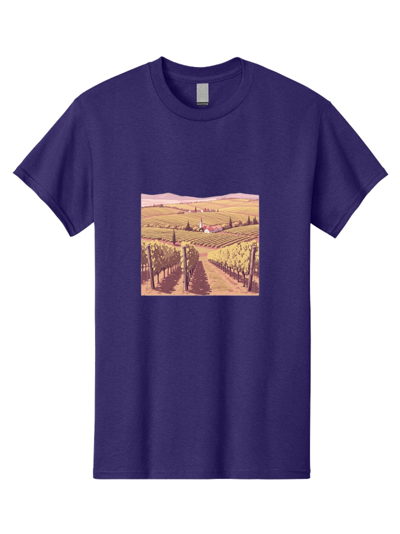 Vineyard-Landscape Men'S Graphic Tee, 100% Cotton, Comfortable Casual Summer Wear, Machine Washable, Vintage Camera, Old Camera, Antique Camera, Black Camera, Classic Photography, Photography Equipment, Nostalgic Device, Film Camera, Ban914 3