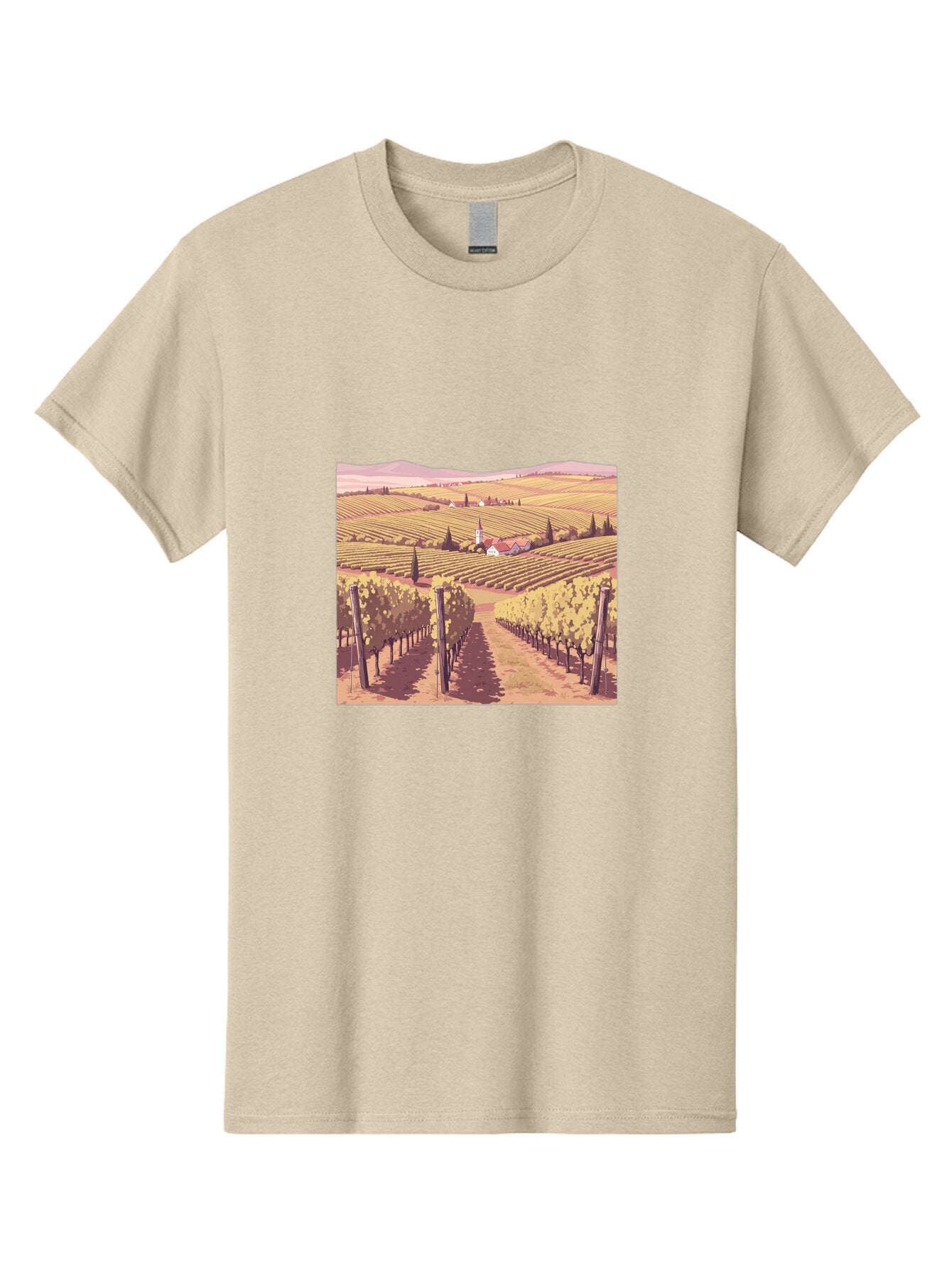 Vineyard-Landscape Men'S Graphic Tee, 100% Cotton, Comfortable Casual Summer Wear, Machine Washable, Vintage Camera, Old Camera, Antique Camera, Black Camera, Classic Photography, Photography Equipment, Nostalgic Device, Film Camera, Ban914 4