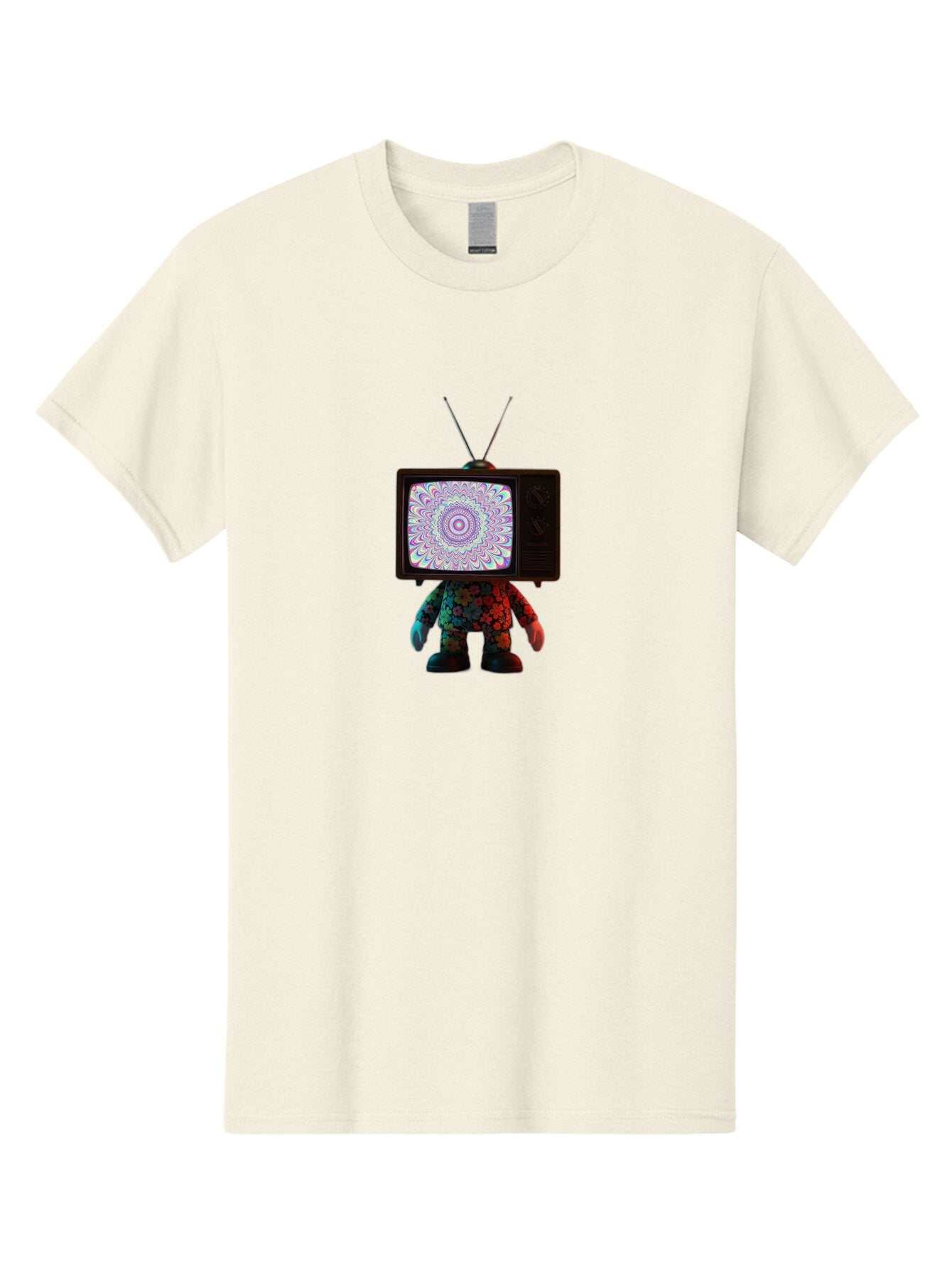 Vintage-Tv-Headed-Figure Men'S Graphic Tee, 100% Cotton, Comfortable Casual Summer Wear, Machine Washable, Vintage Camera, Old Camera, Antique Camera, Black Camera, Classic Photography, Photography Equipment, Nostalgic Device, Film Camera, Ban920 5