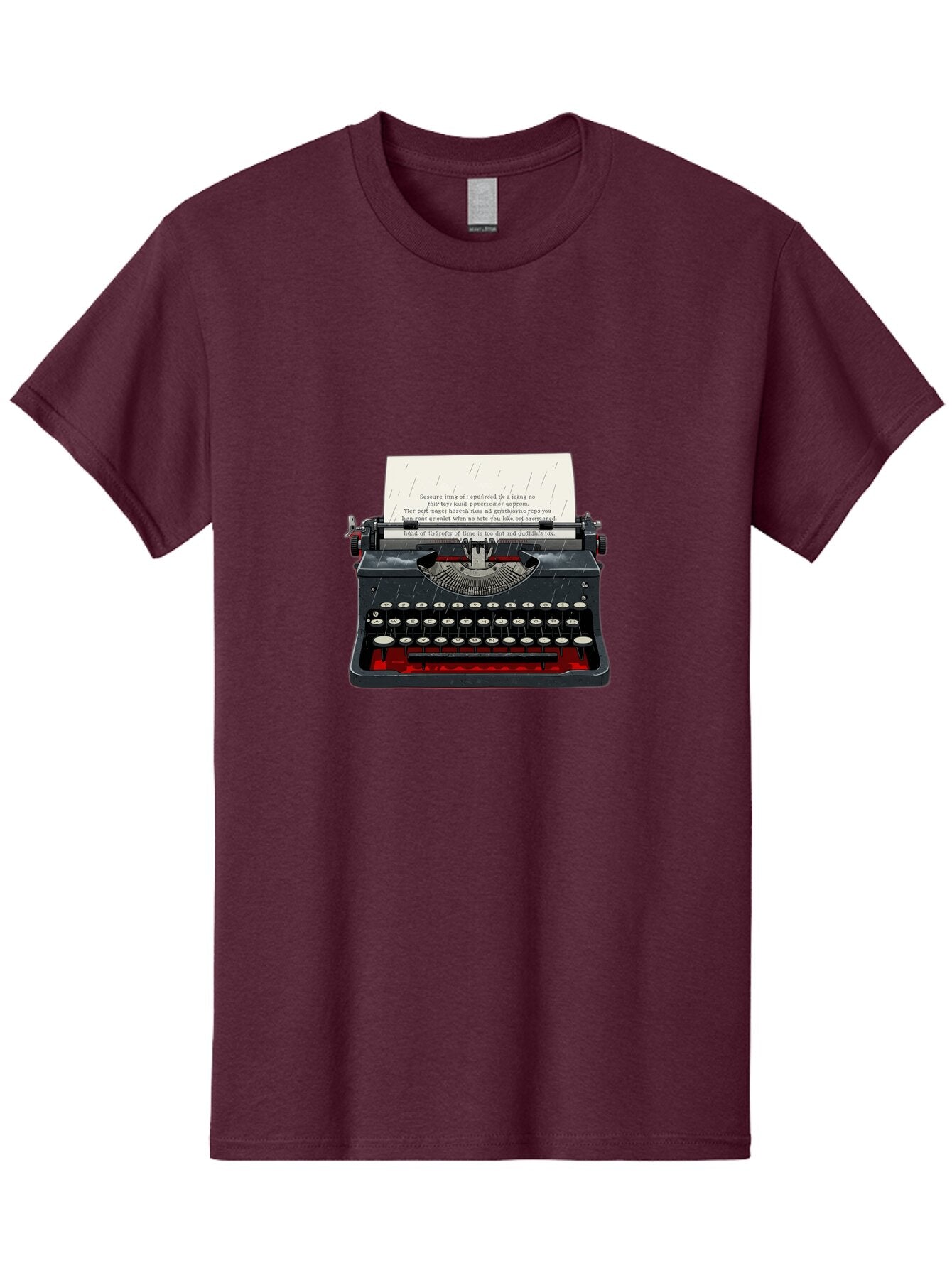 Vintage-Typewriter Men'S Graphic Tee, 100% Cotton, Comfortable Casual Summer Wear, Machine Washable, Vintage Camera, Old Camera, Antique Camera, Black Camera, Classic Photography, Photography Equipment, Nostalgic Device, Film Camera, Ban921