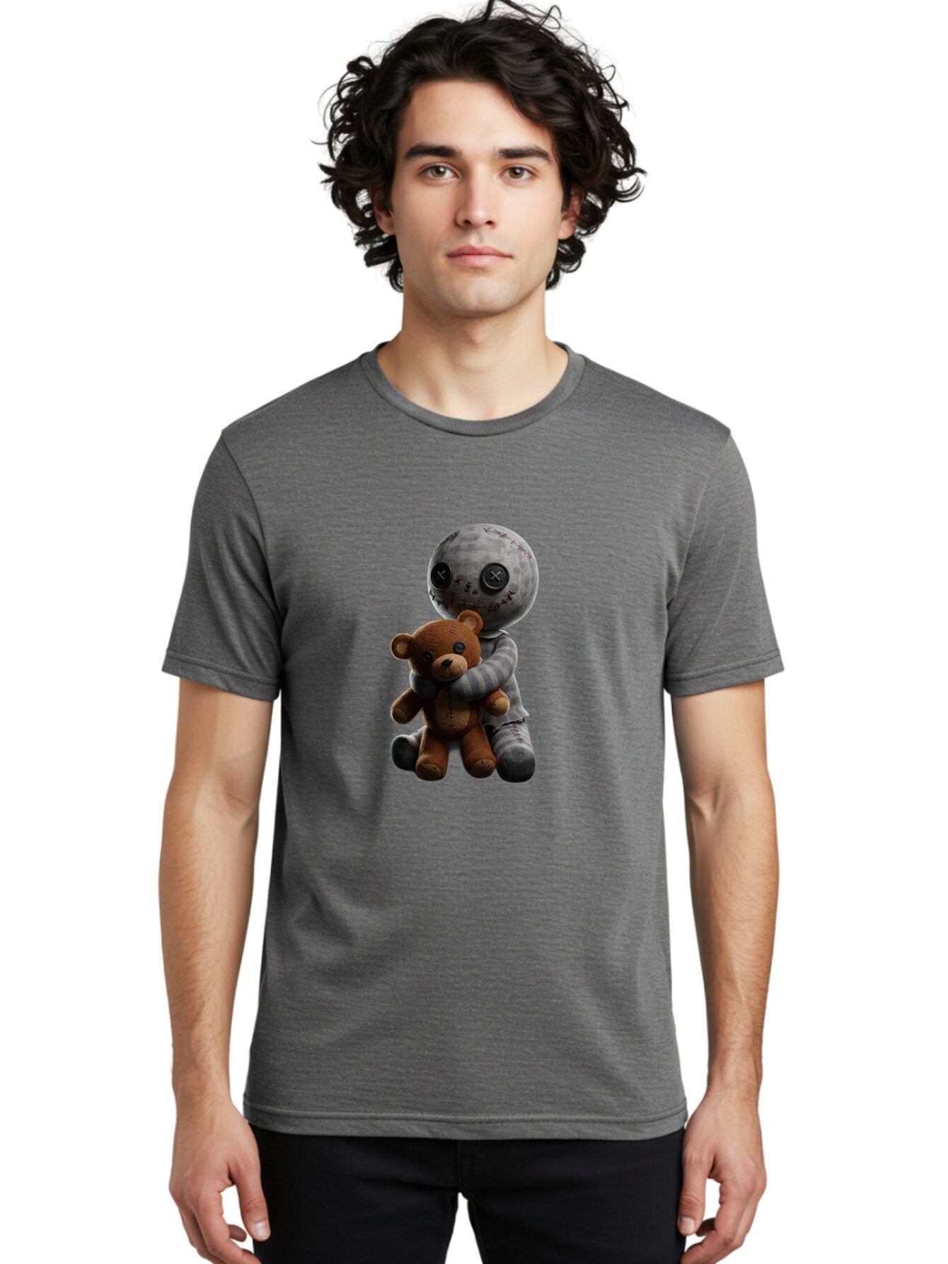 Voodoo-Doll-Hugging-Teddy-Bear Men'S Graphic Tee, 100% Cotton, Comfortable Casual Summer Wear, Machine Washable, Vintage Camera, Old Camera, Antique Camera, Black Camera, Classic Photography, Photography Equipment, Nostalgic Device, Ban941 21