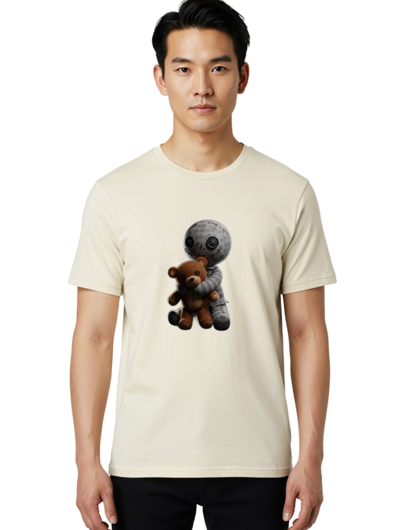 Voodoo-Doll-Hugging-Teddy-Bear Men'S Graphic Tee, 100% Cotton, Comfortable Casual Summer Wear, Machine Washable, Vintage Camera, Old Camera, Antique Camera, Black Camera, Classic Photography, Photography Equipment, Nostalgic Device, Ban941 17
