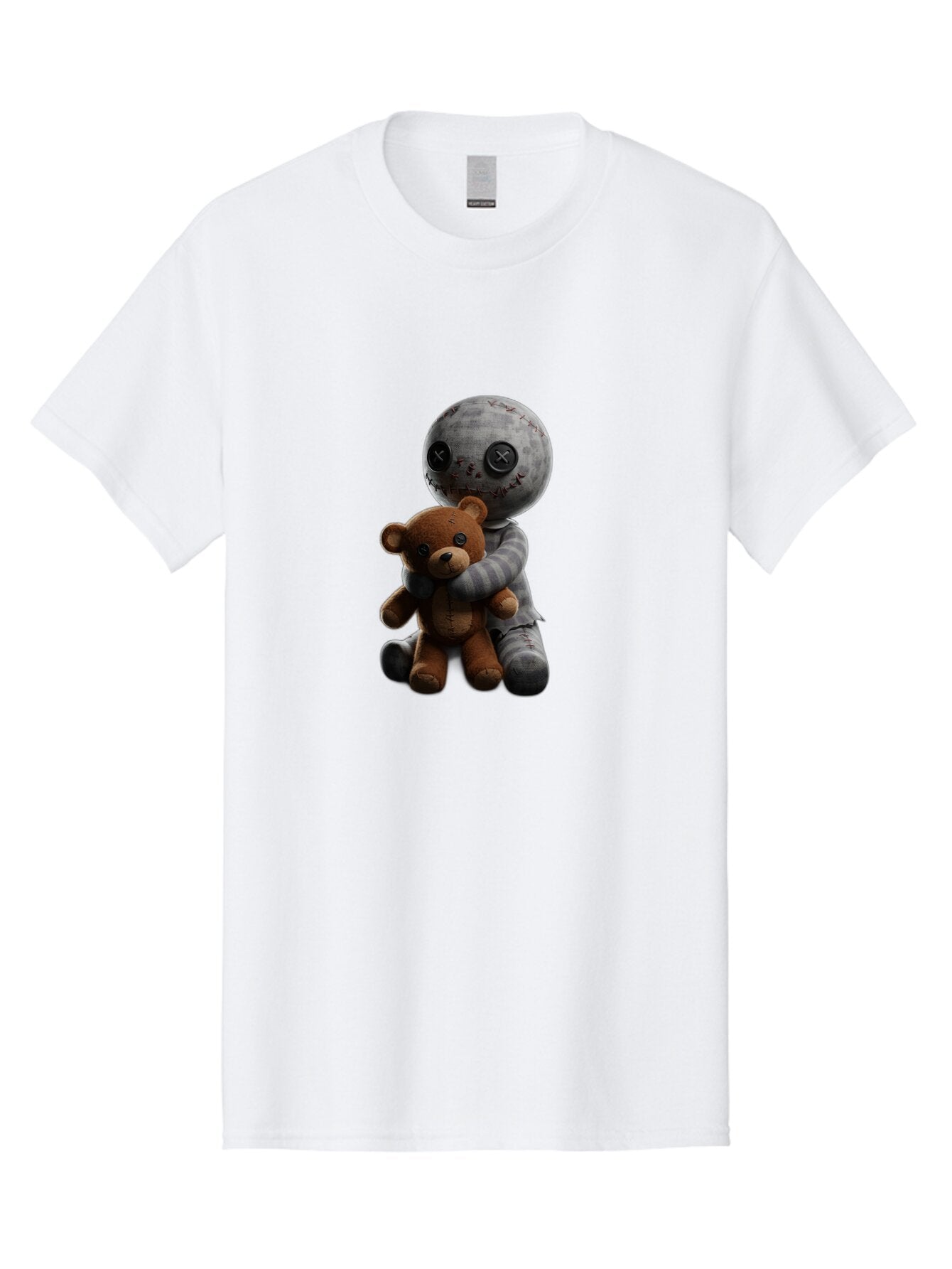 Voodoo-Doll-Hugging-Teddy-Bear Men'S Graphic Tee, 100% Cotton, Comfortable Casual Summer Wear, Machine Washable, Vintage Camera, Old Camera, Antique Camera, Black Camera, Classic Photography, Photography Equipment, Nostalgic Device, Ban941 3