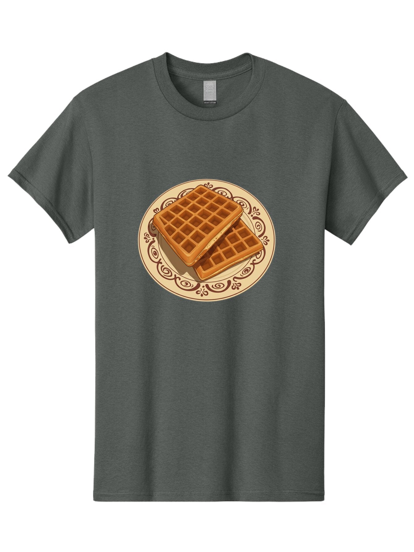 Waffles-On-Plate Men'S Graphic Tee, 100% Cotton, Comfortable Casual Summer Wear, Machine Washable, Vintage Camera, Old Camera, Antique Camera, Black Camera, Classic Photography, Photography Equipment, Nostalgic Device, Film Camera, Camera Art Ban948 15