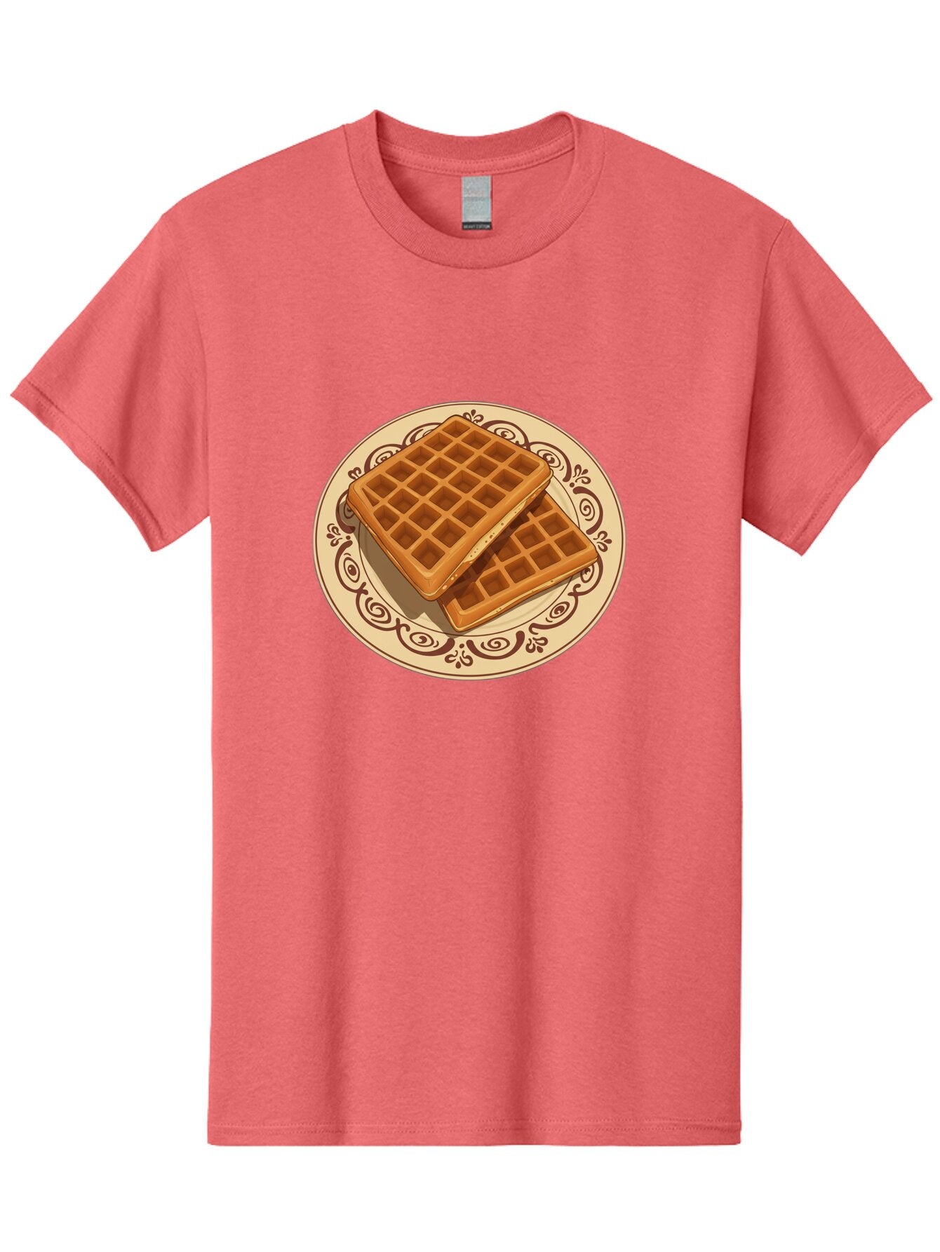 Waffles-On-Plate Men'S Graphic Tee, 100% Cotton, Comfortable Casual Summer Wear, Machine Washable, Vintage Camera, Old Camera, Antique Camera, Black Camera, Classic Photography, Photography Equipment, Nostalgic Device, Film Camera, Camera Art Ban948