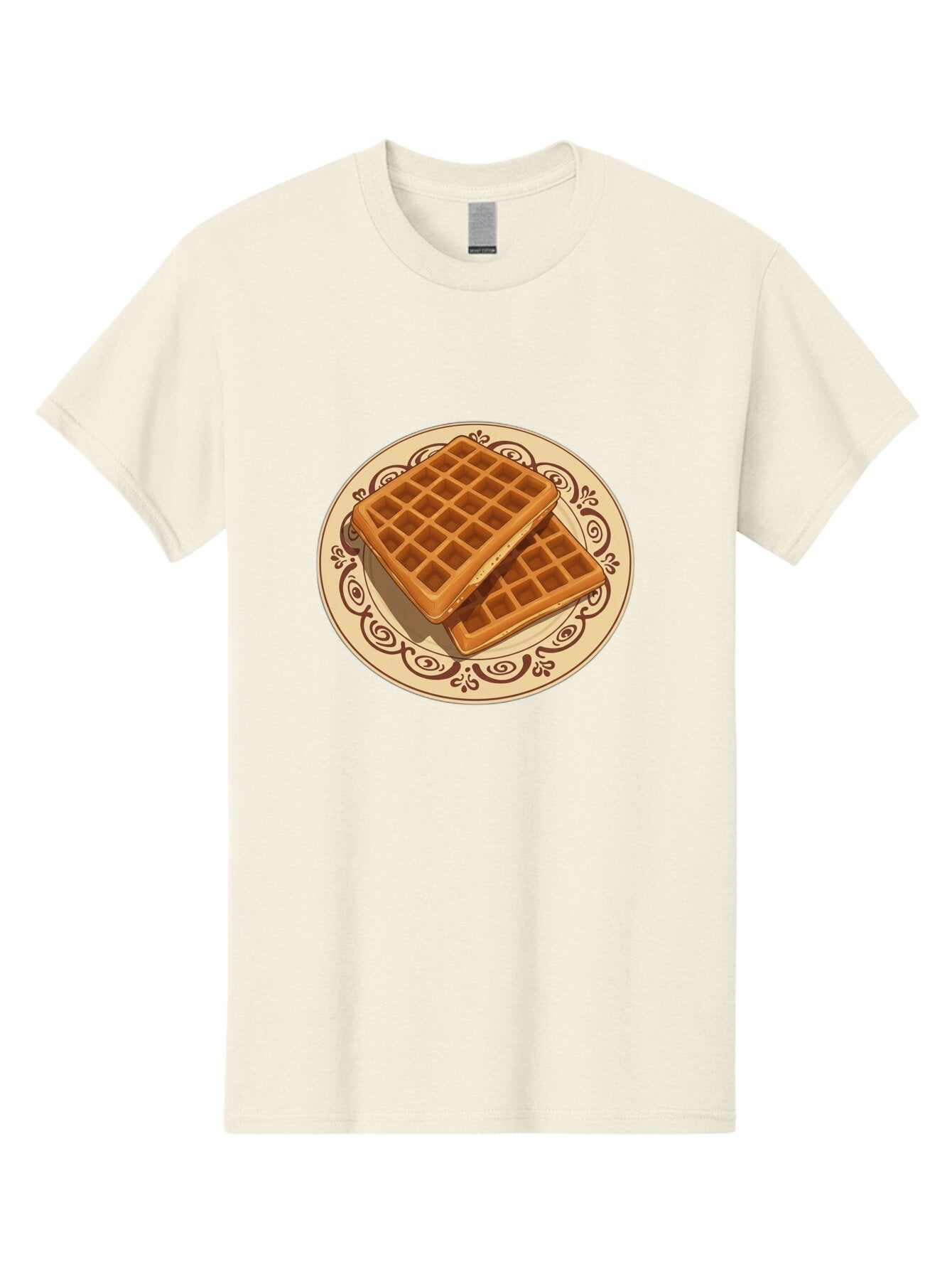 Waffles-On-Plate Men'S Graphic Tee, 100% Cotton, Comfortable Casual Summer Wear, Machine Washable, Vintage Camera, Old Camera, Antique Camera, Black Camera, Classic Photography, Photography Equipment, Nostalgic Device, Film Camera, Camera Art Ban948