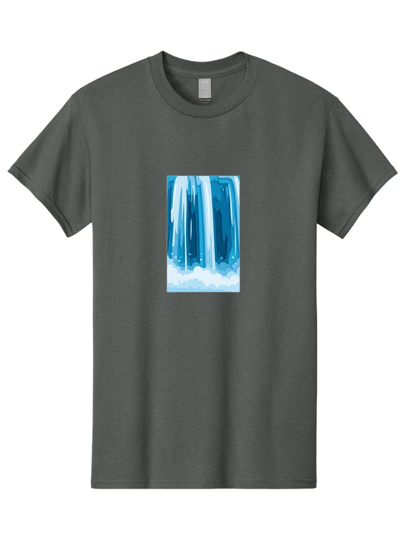 Waterfall Men'S Graphic Tee, 100% Cotton, Comfortable Casual Summer Wear, Machine Washable, Vintage Camera, Old Camera, Antique Camera, Black Camera, Classic Photography, Photography Equipment, Nostalgic Device, Film Camera, Camera Art Ban955 11