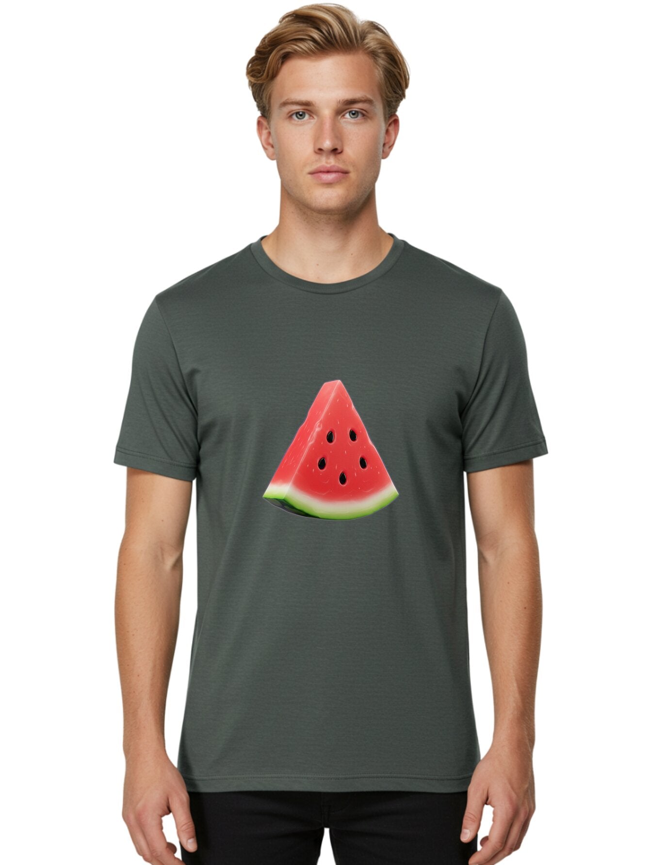 Watermelon-Slice-2 Men'S Graphic Tee, 100% Cotton, Comfortable Casual Summer Wear, Machine Washable, Vintage Camera, Old Camera, Antique Camera, Black Camera, Classic Photography, Photography Equipment, Nostalgic Device, Film Camera, Ban959 19