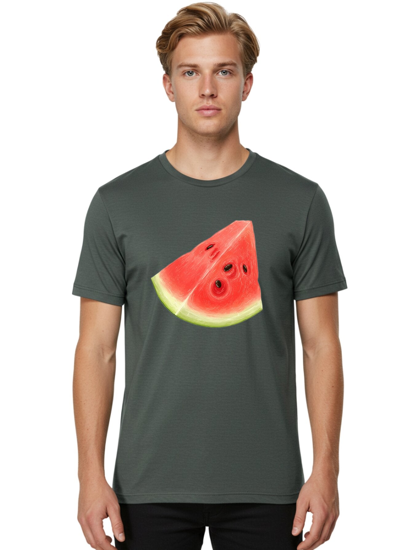 Watermelon-Slice-5 Men'S Graphic Tee, 100% Cotton, Comfortable Casual Summer Wear, Machine Washable, Vintage Camera, Old Camera, Antique Camera, Black Camera, Classic Photography, Photography Equipment, Nostalgic Device, Film Camera, Ban962 24