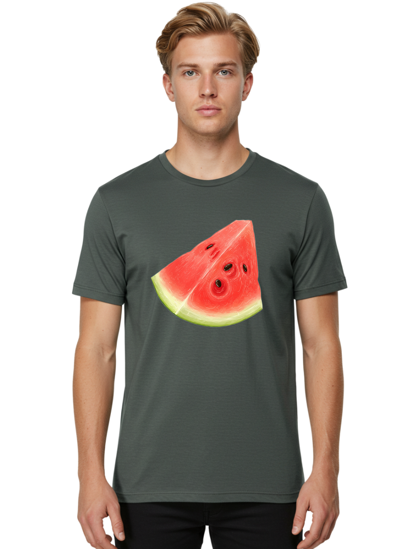 Watermelon-Slice-5 Men'S Graphic Tee, 100% Cotton, Comfortable Casual Summer Wear, Machine Washable, Vintage Camera, Old Camera, Antique Camera, Black Camera, Classic Photography, Photography Equipment, Nostalgic Device, Film Camera, Ban962 22