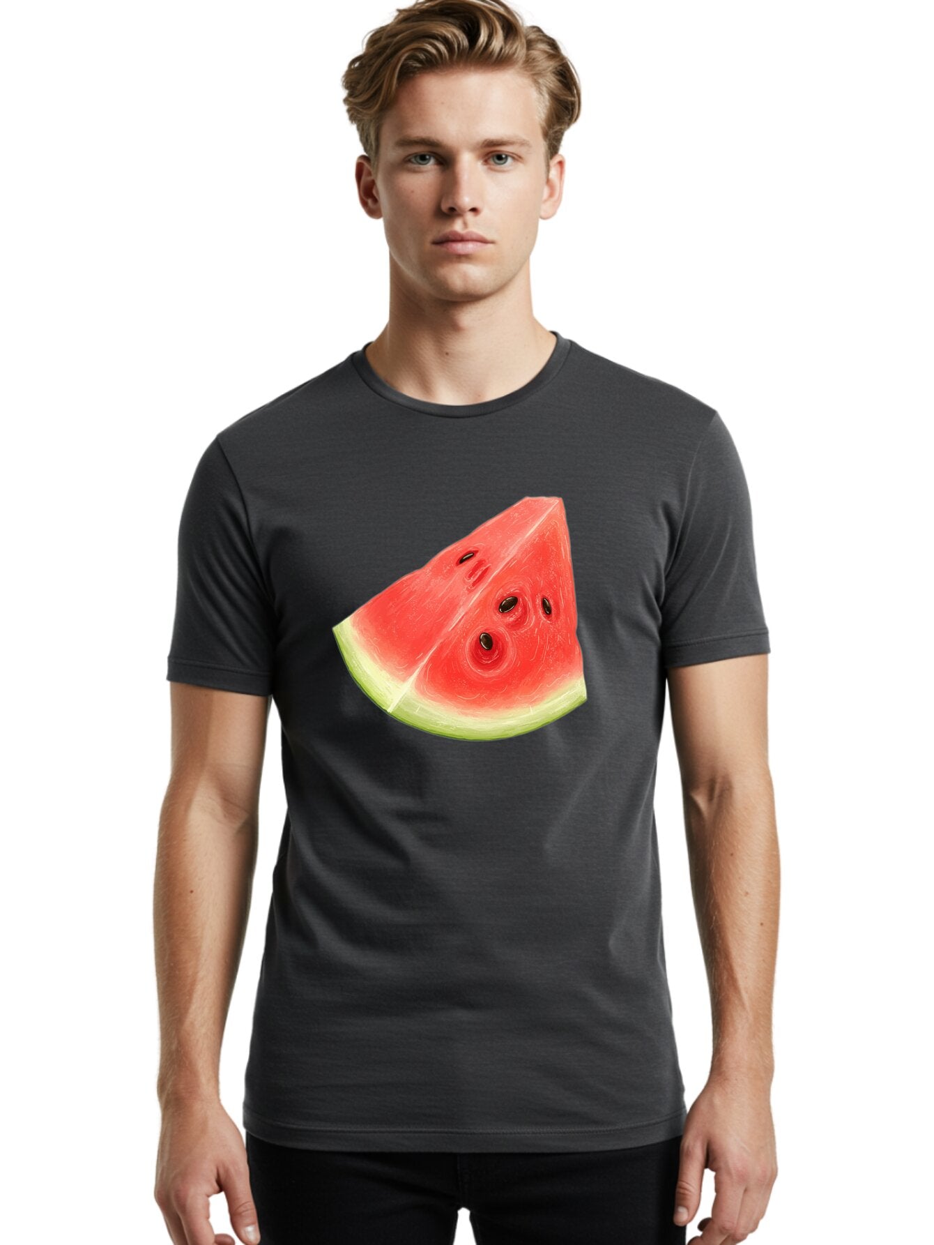 Watermelon-Slice-5 Men'S Graphic Tee, 100% Cotton, Comfortable Casual Summer Wear, Machine Washable, Vintage Camera, Old Camera, Antique Camera, Black Camera, Classic Photography, Photography Equipment, Nostalgic Device, Film Camera, Ban962 27
