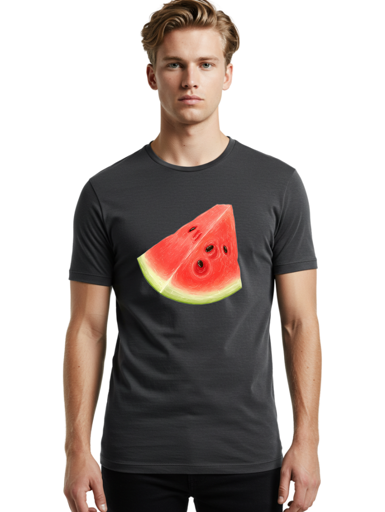 Watermelon-Slice-5 Men'S Graphic Tee, 100% Cotton, Comfortable Casual Summer Wear, Machine Washable, Vintage Camera, Old Camera, Antique Camera, Black Camera, Classic Photography, Photography Equipment, Nostalgic Device, Film Camera, Ban962 19