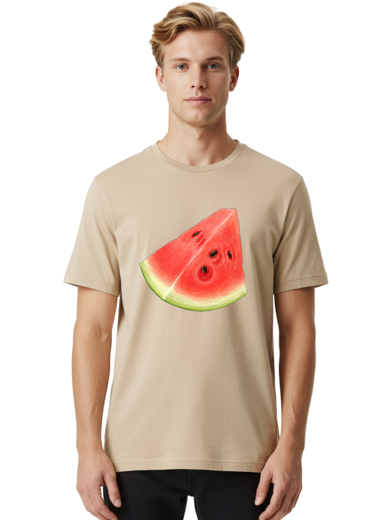 Watermelon-Slice-5 Men'S Graphic Tee, 100% Cotton, Comfortable Casual Summer Wear, Machine Washable, Vintage Camera, Old Camera, Antique Camera, Black Camera, Classic Photography, Photography Equipment, Nostalgic Device, Film Camera, Ban962 16