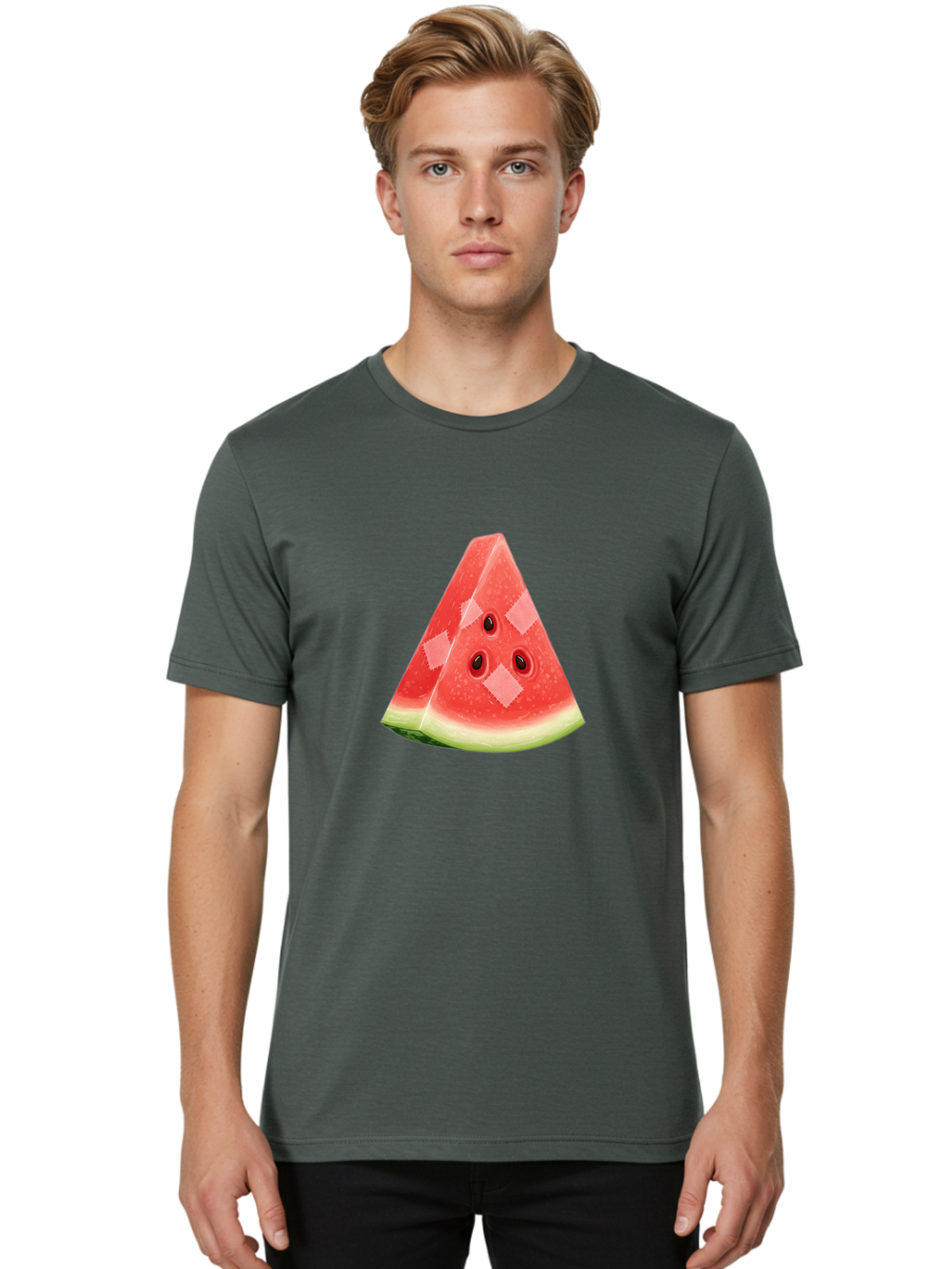 Watermelon-Slice-7 Men'S Graphic Tee, 100% Cotton, Comfortable Casual Summer Wear, Machine Washable, Vintage Camera, Old Camera, Antique Camera, Black Camera, Classic Photography, Photography Equipment, Nostalgic Device, Film Camera, Ban964 19