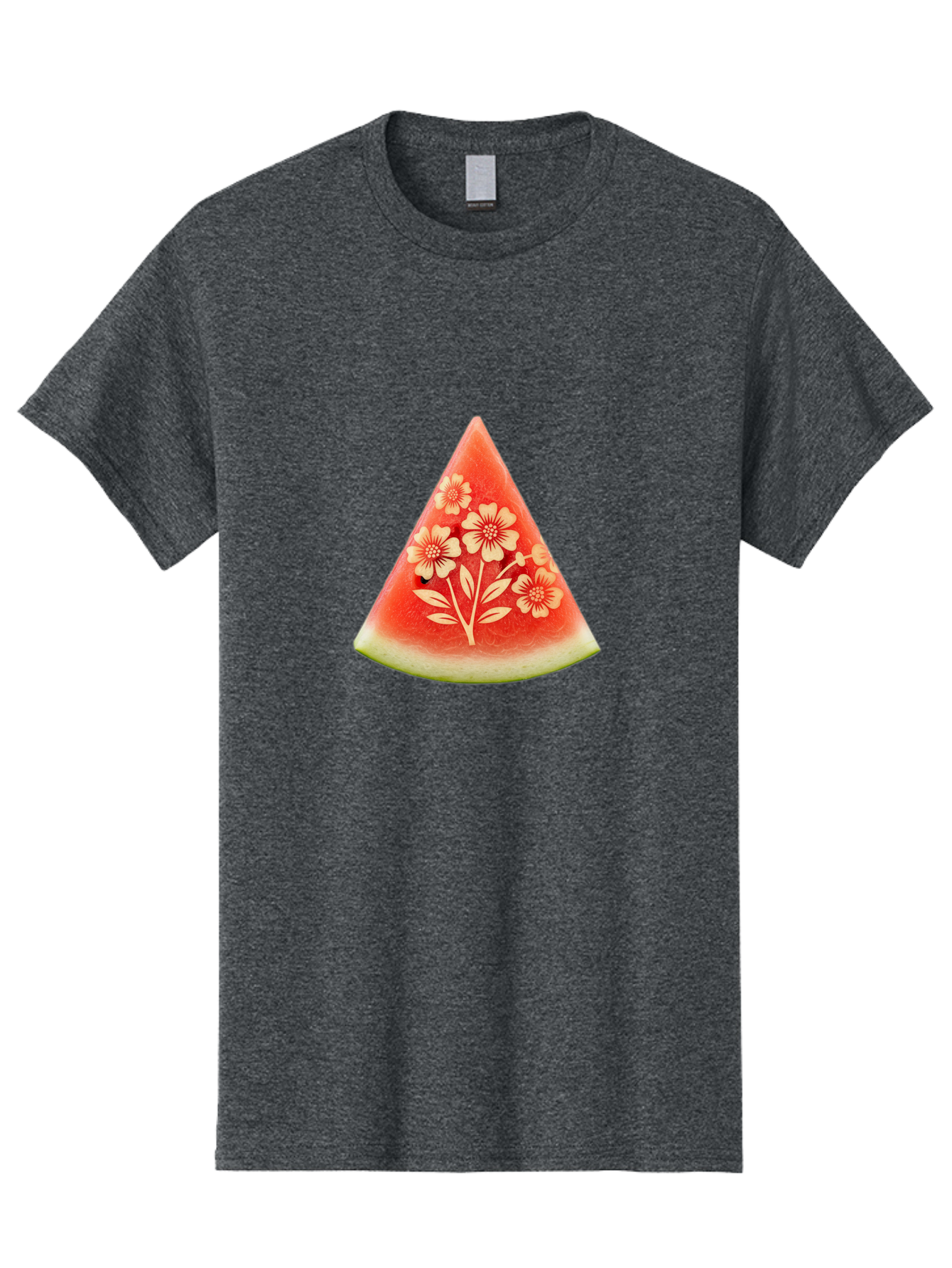 Watermelon-Slice-With-Flowers Men'S Graphic Tee, 100% Cotton, Comfortable Casual Summer Wear, Machine Washable, Vintage Camera, Old Camera, Antique Camera, Black Camera, Classic Photography, Photography Equipment, Nostalgic Device, Ban965 4