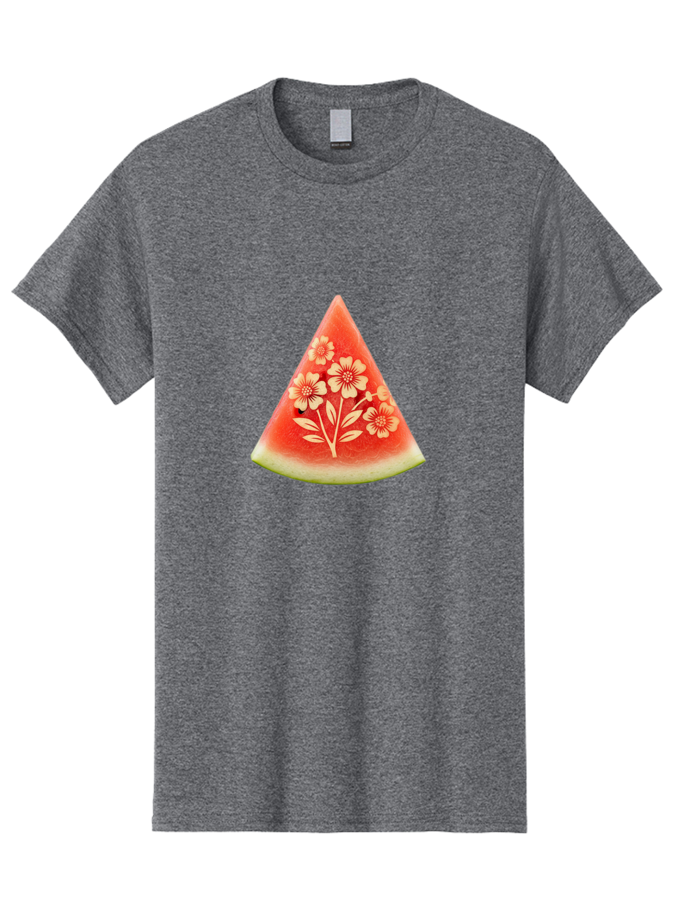 Watermelon-Slice-With-Flowers Men'S Graphic Tee, 100% Cotton, Comfortable Casual Summer Wear, Machine Washable, Vintage Camera, Old Camera, Antique Camera, Black Camera, Classic Photography, Photography Equipment, Nostalgic Device, Ban965 8