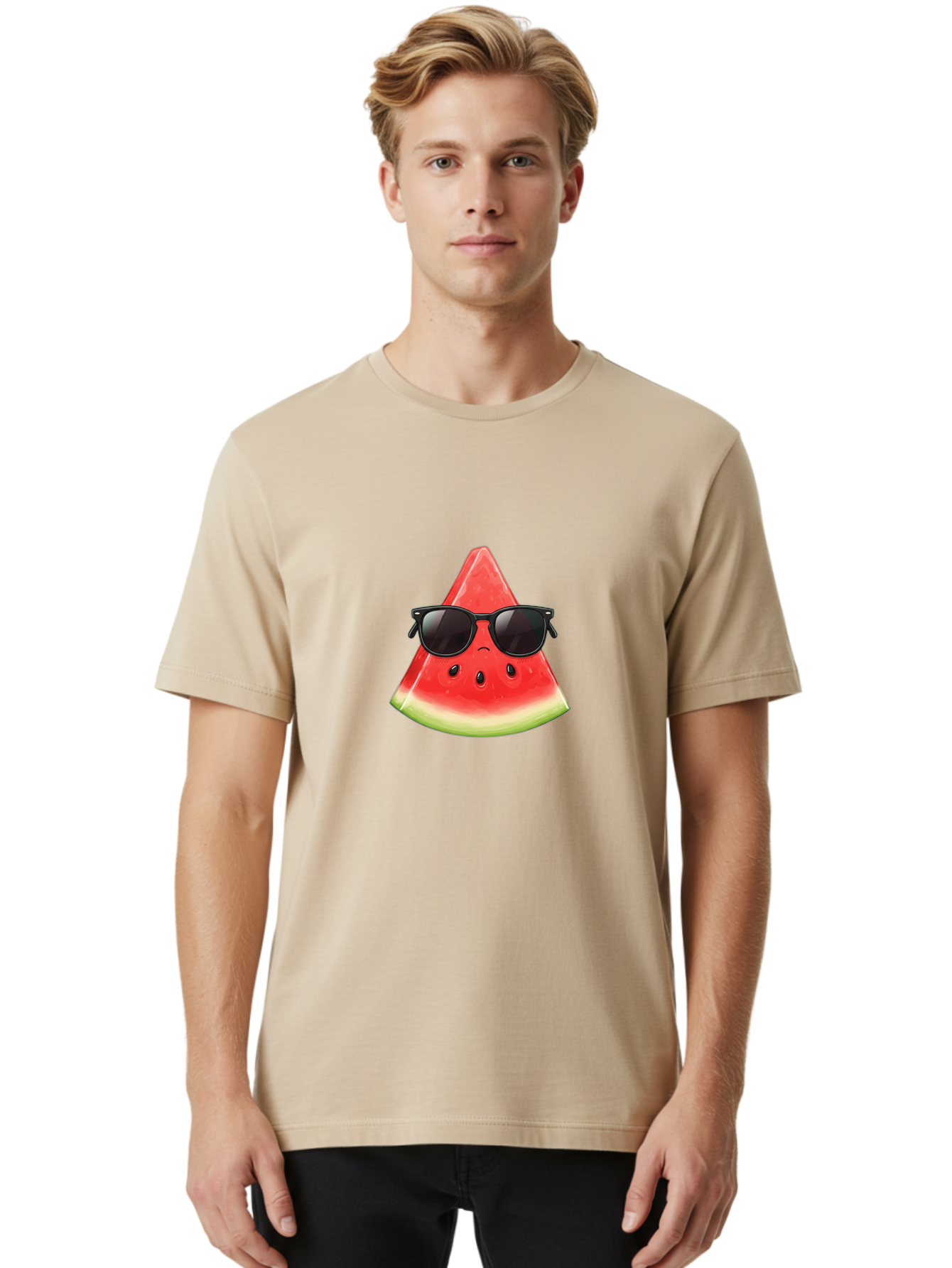 Watermelon-Slice-With-Sunglasses Men'S Graphic Tee, 100% Cotton, Comfortable Casual Summer Wear, Machine Washable, Vintage Camera, Old Camera, Antique Camera, Black Camera, Classic Photography, Photography Equipment, Nostalgic Device, Ban966 18
