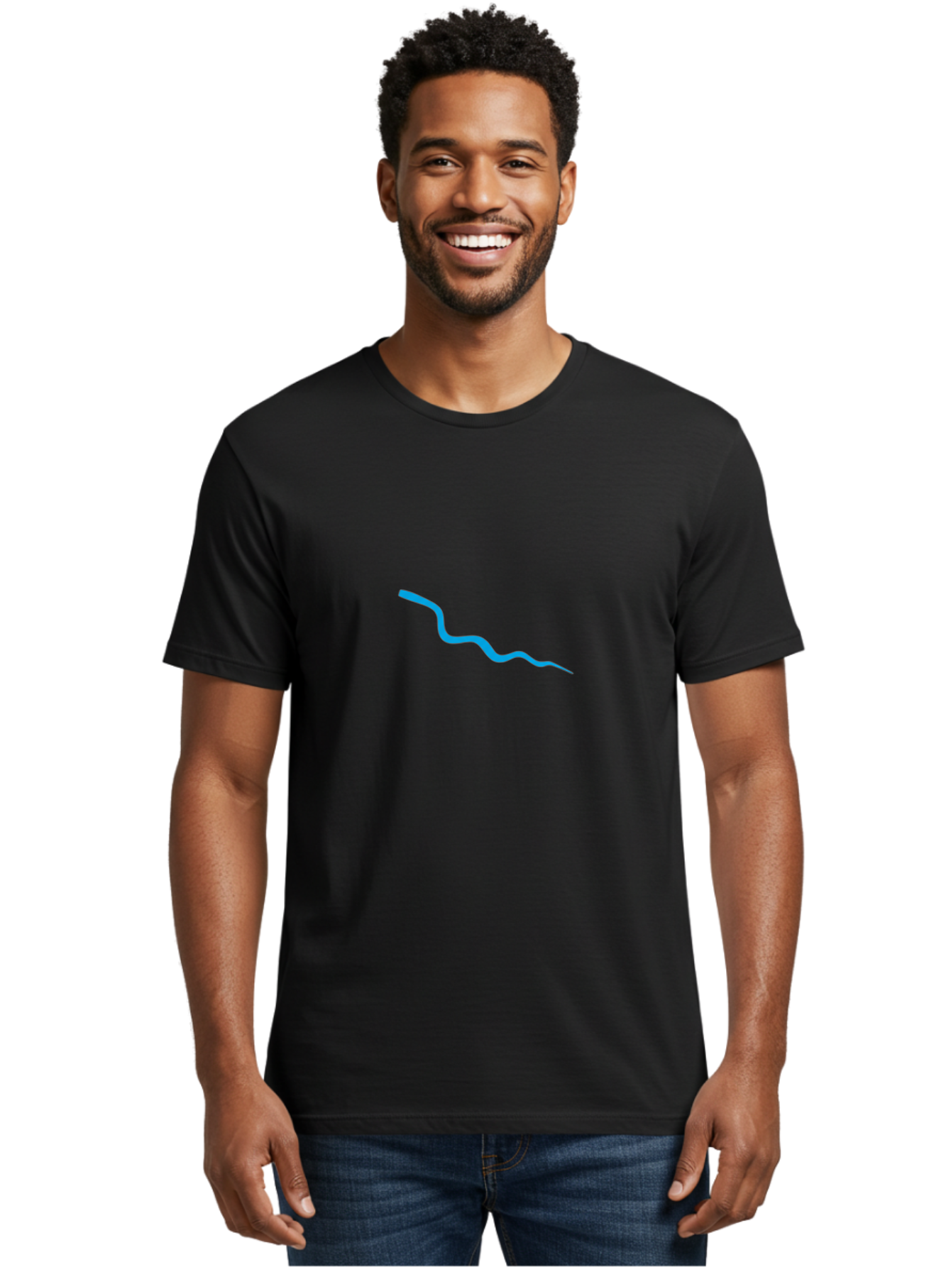 Wavy-Blue-Line Men'S Graphic Tee, 100% Cotton, Comfortable Casual Summer Wear, Machine Washable, Vintage Camera, Old Camera, Antique Camera, Black Camera, Classic Photography, Photography Equipment, Nostalgic Device, Film Camera, Camera Art Ban968 23
