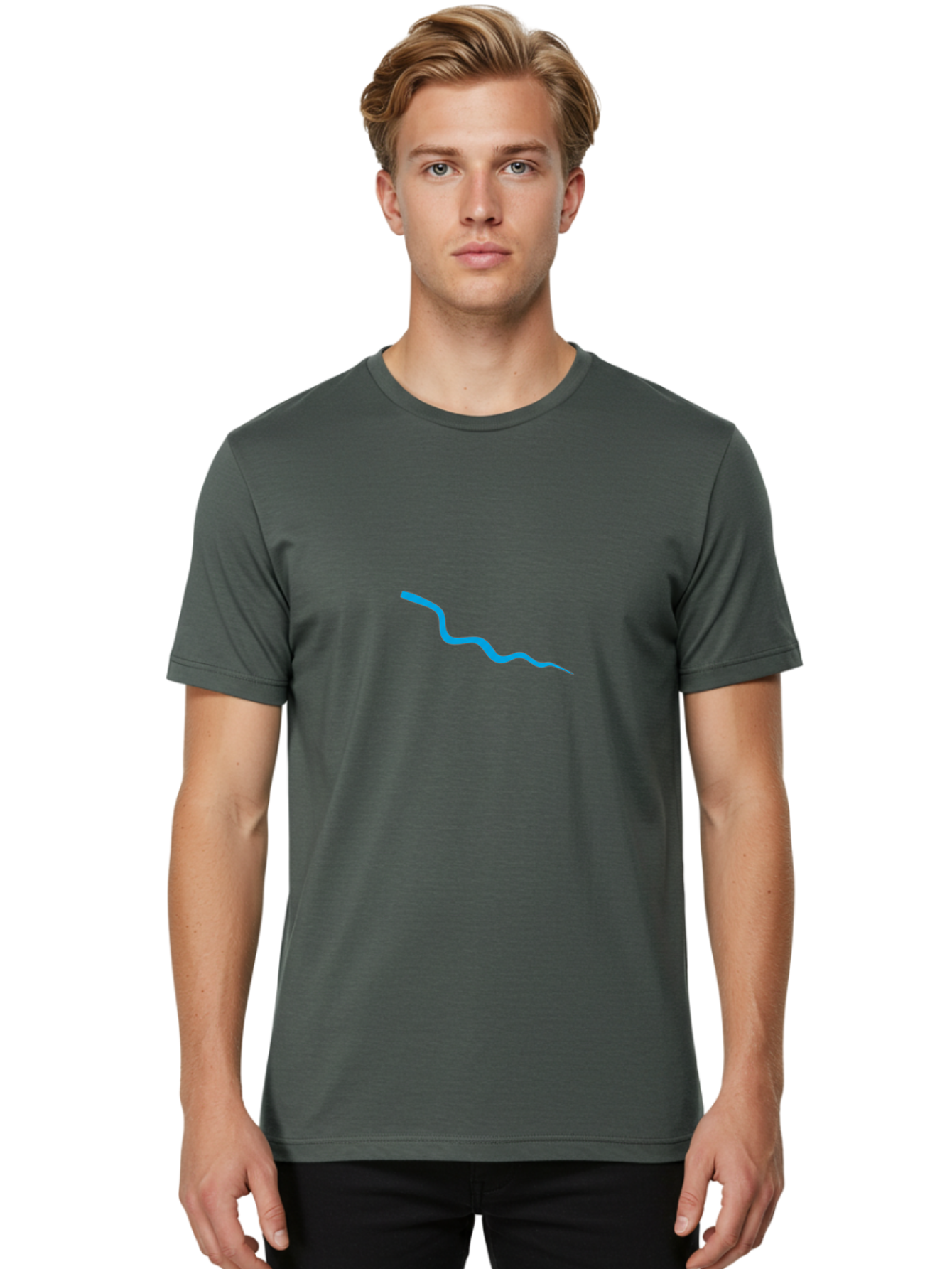 Wavy-Blue-Line Men'S Graphic Tee, 100% Cotton, Comfortable Casual Summer Wear, Machine Washable, Vintage Camera, Old Camera, Antique Camera, Black Camera, Classic Photography, Photography Equipment, Nostalgic Device, Film Camera, Camera Art Ban968 19