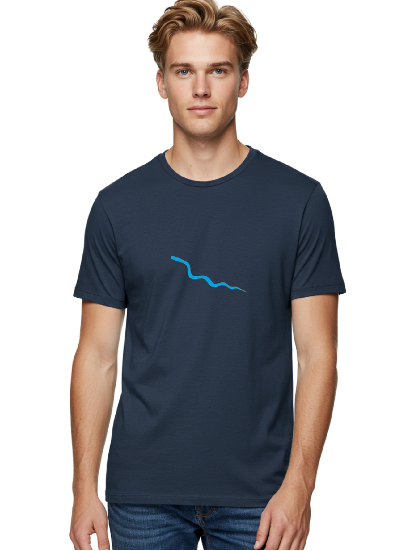 Wavy-Blue-Line Men'S Graphic Tee, 100% Cotton, Comfortable Casual Summer Wear, Machine Washable, Vintage Camera, Old Camera, Antique Camera, Black Camera, Classic Photography, Photography Equipment, Nostalgic Device, Film Camera, Camera Art Ban968 22