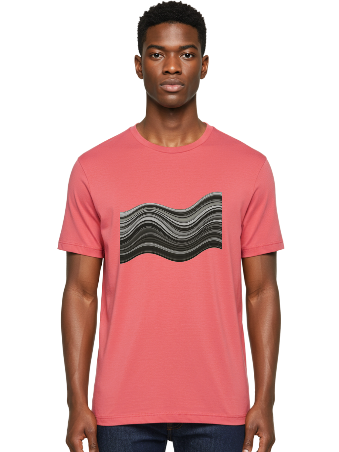 Wavy-Lines Men'S Graphic Tee, 100% Cotton, Comfortable Casual Summer Wear, Machine Washable, Vintage Camera, Old Camera, Antique Camera, Black Camera, Classic Photography, Photography Equipment, Nostalgic Device, Film Camera, Camera Art Ban969 30