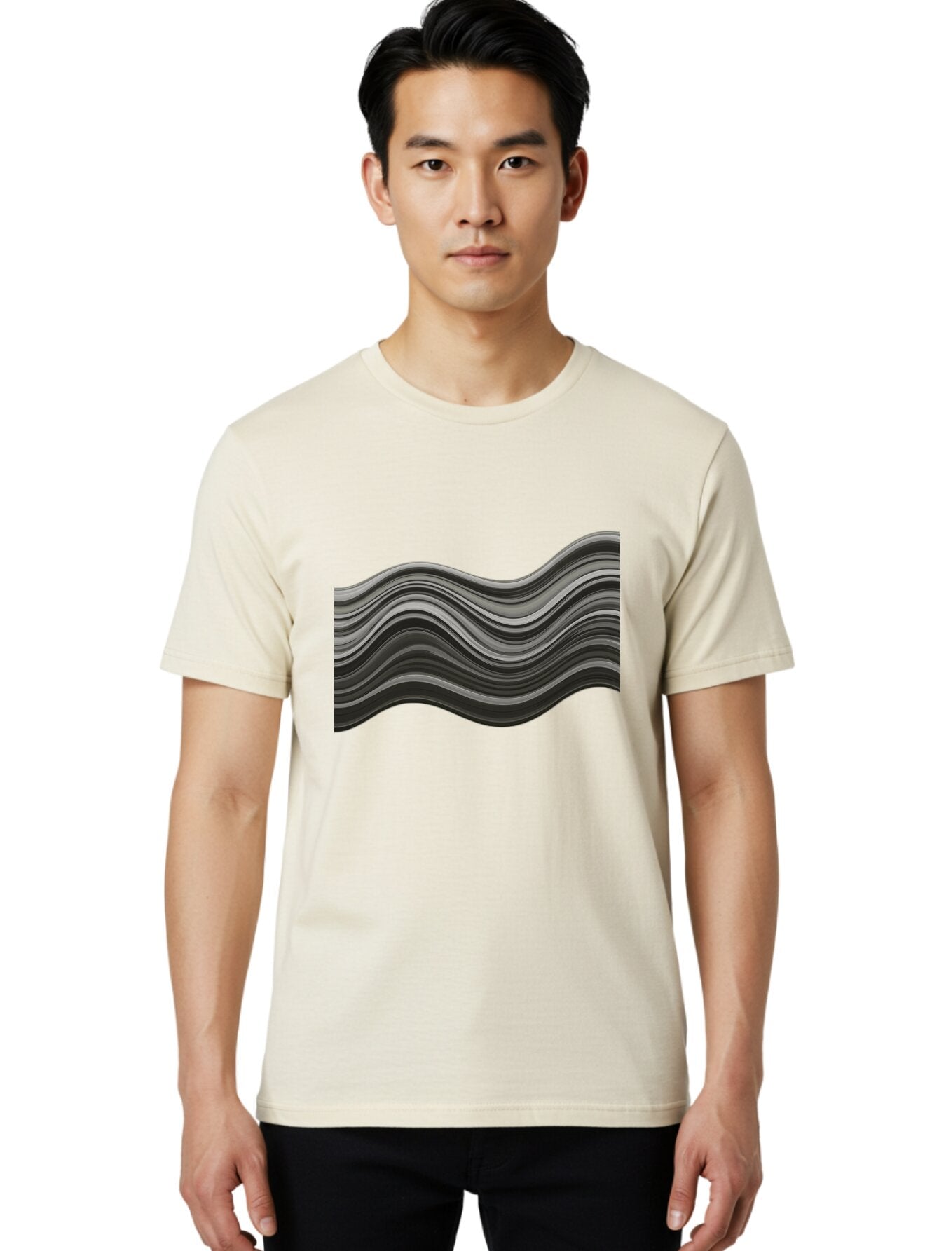 Wavy-Lines Men'S Graphic Tee, 100% Cotton, Comfortable Casual Summer Wear, Machine Washable, Vintage Camera, Old Camera, Antique Camera, Black Camera, Classic Photography, Photography Equipment, Nostalgic Device, Film Camera, Camera Art Ban969 22