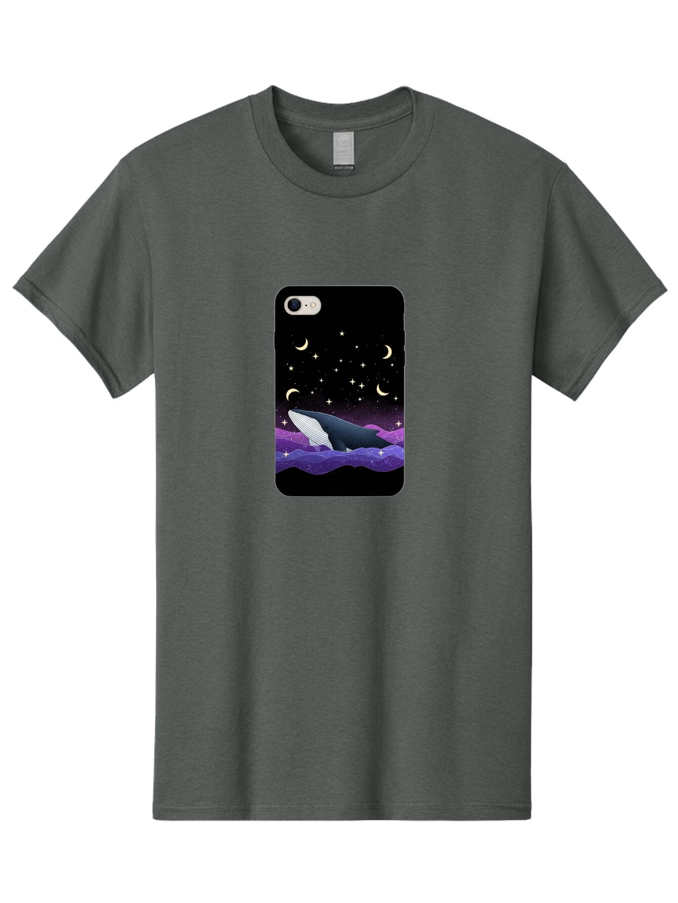 Whale-Phone-Case Men'S Graphic Tee, 100% Cotton, Comfortable Casual Summer Wear, Machine Washable, Vintage Camera, Old Camera, Antique Camera, Black Camera, Classic Photography, Photography Equipment, Nostalgic Device, Film Camera, Camera Art Ban971 9