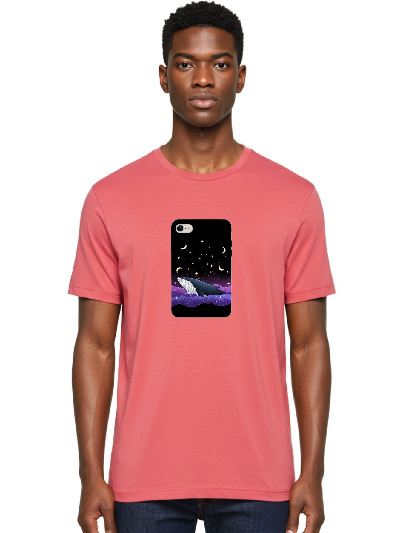 Whale-Phone-Case Men'S Graphic Tee, 100% Cotton, Comfortable Casual Summer Wear, Machine Washable, Vintage Camera, Old Camera, Antique Camera, Black Camera, Classic Photography, Photography Equipment, Nostalgic Device, Film Camera, Camera Art Ban971 27