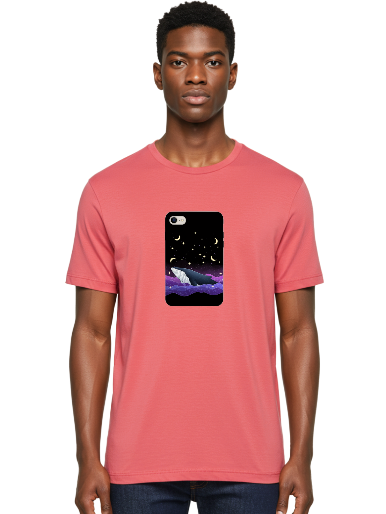 Whale-Phone-Case Men'S Graphic Tee, 100% Cotton, Comfortable Casual Summer Wear, Machine Washable, Vintage Camera, Old Camera, Antique Camera, Black Camera, Classic Photography, Photography Equipment, Nostalgic Device, Film Camera, Camera Art Ban971 19