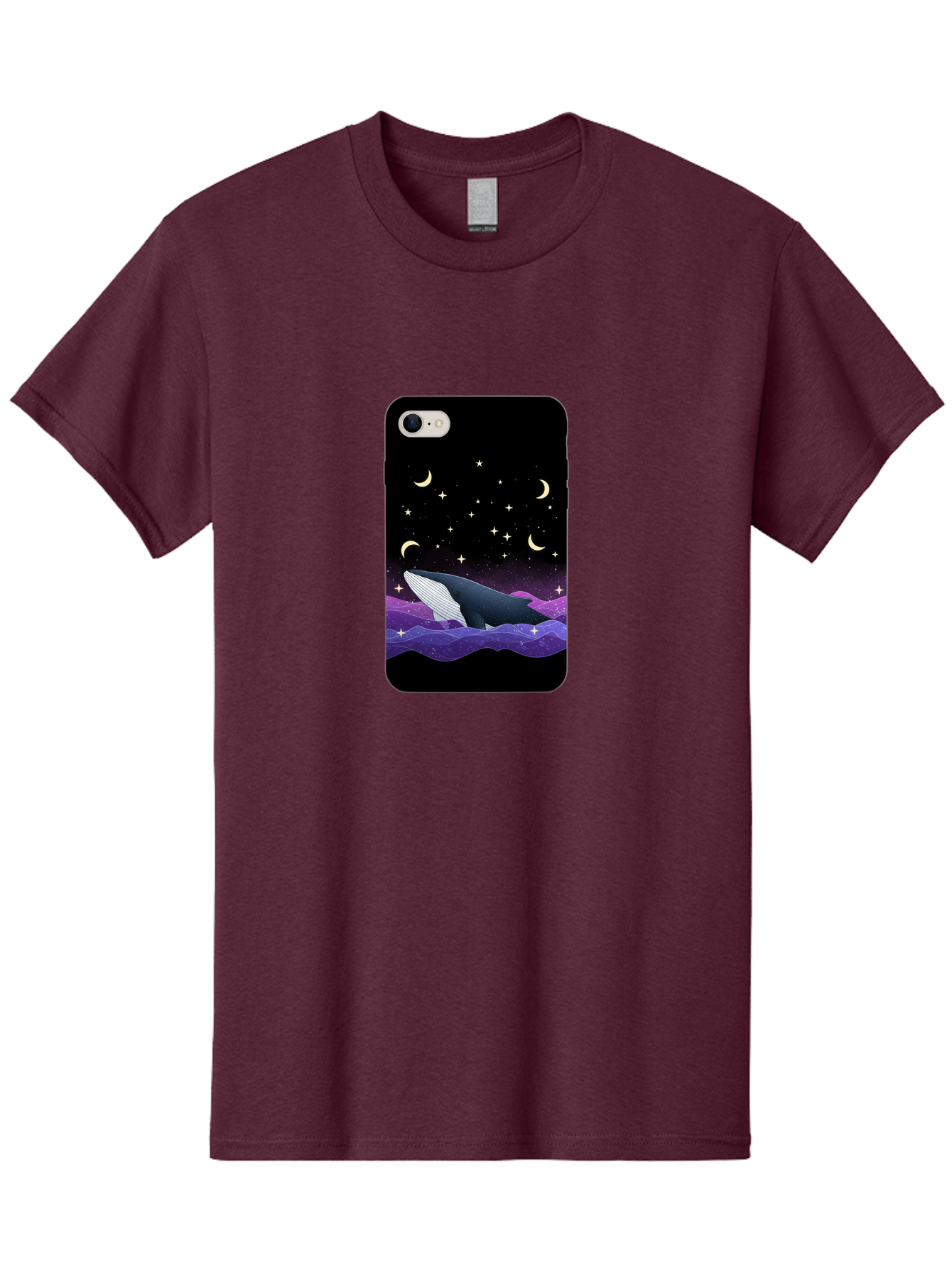 Whale-Phone-Case Men'S Graphic Tee, 100% Cotton, Comfortable Casual Summer Wear, Machine Washable, Vintage Camera, Old Camera, Antique Camera, Black Camera, Classic Photography, Photography Equipment, Nostalgic Device, Film Camera, Camera Art Ban971 6
