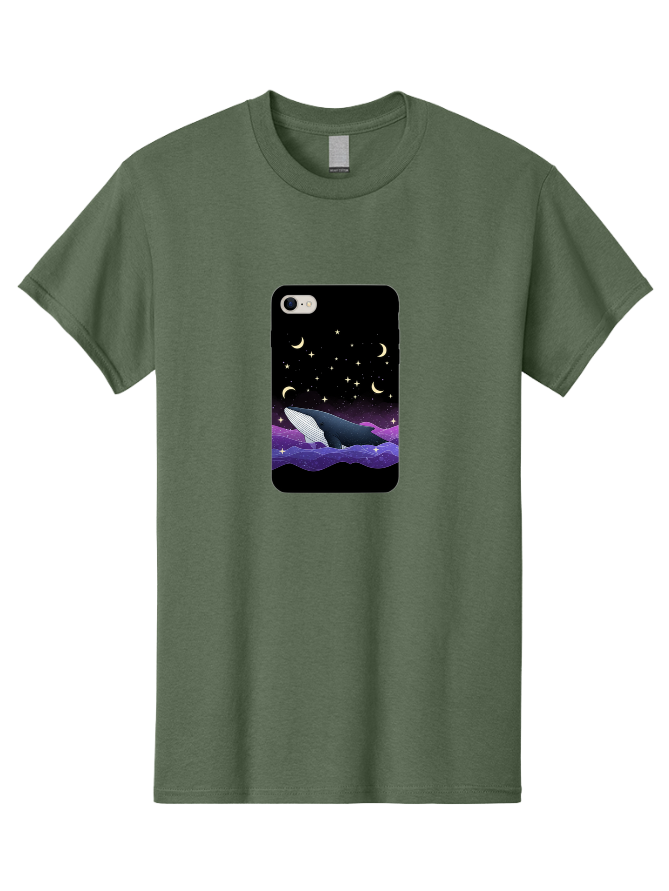 Whale-Phone-Case Men'S Graphic Tee, 100% Cotton, Comfortable Casual Summer Wear, Machine Washable, Vintage Camera, Old Camera, Antique Camera, Black Camera, Classic Photography, Photography Equipment, Nostalgic Device, Film Camera, Camera Art Ban971 3