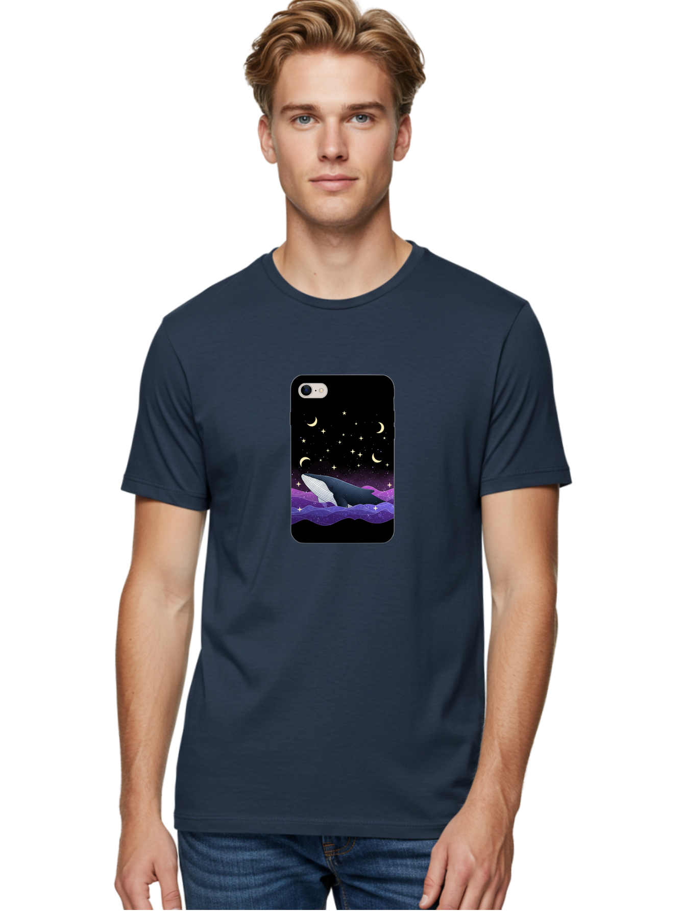 Whale-Phone-Case Men'S Graphic Tee, 100% Cotton, Comfortable Casual Summer Wear, Machine Washable, Vintage Camera, Old Camera, Antique Camera, Black Camera, Classic Photography, Photography Equipment, Nostalgic Device, Film Camera, Camera Art Ban971 28