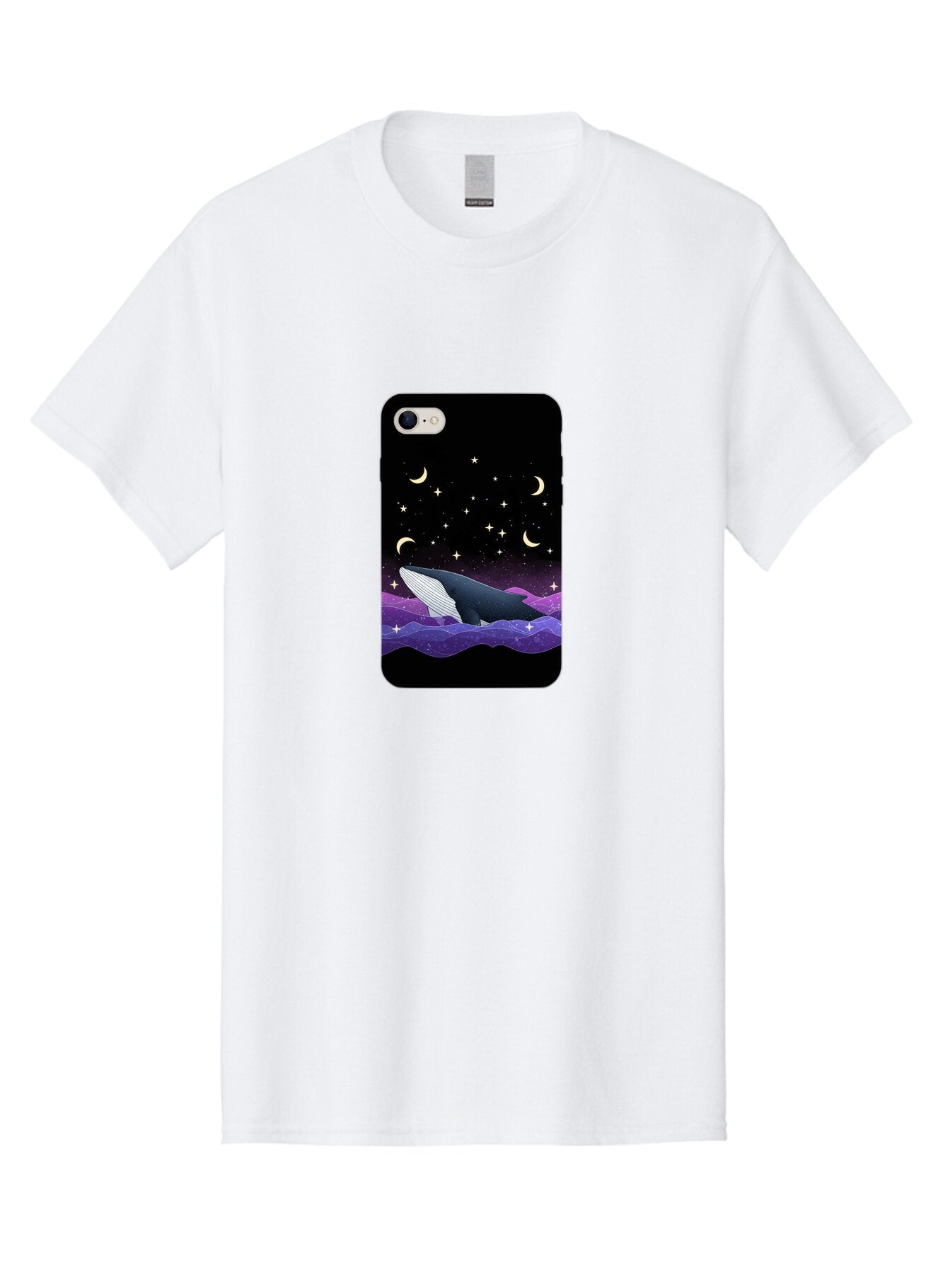 Whale-Phone-Case Men'S Graphic Tee, 100% Cotton, Comfortable Casual Summer Wear, Machine Washable, Vintage Camera, Old Camera, Antique Camera, Black Camera, Classic Photography, Photography Equipment, Nostalgic Device, Film Camera, Camera Art Ban971 6