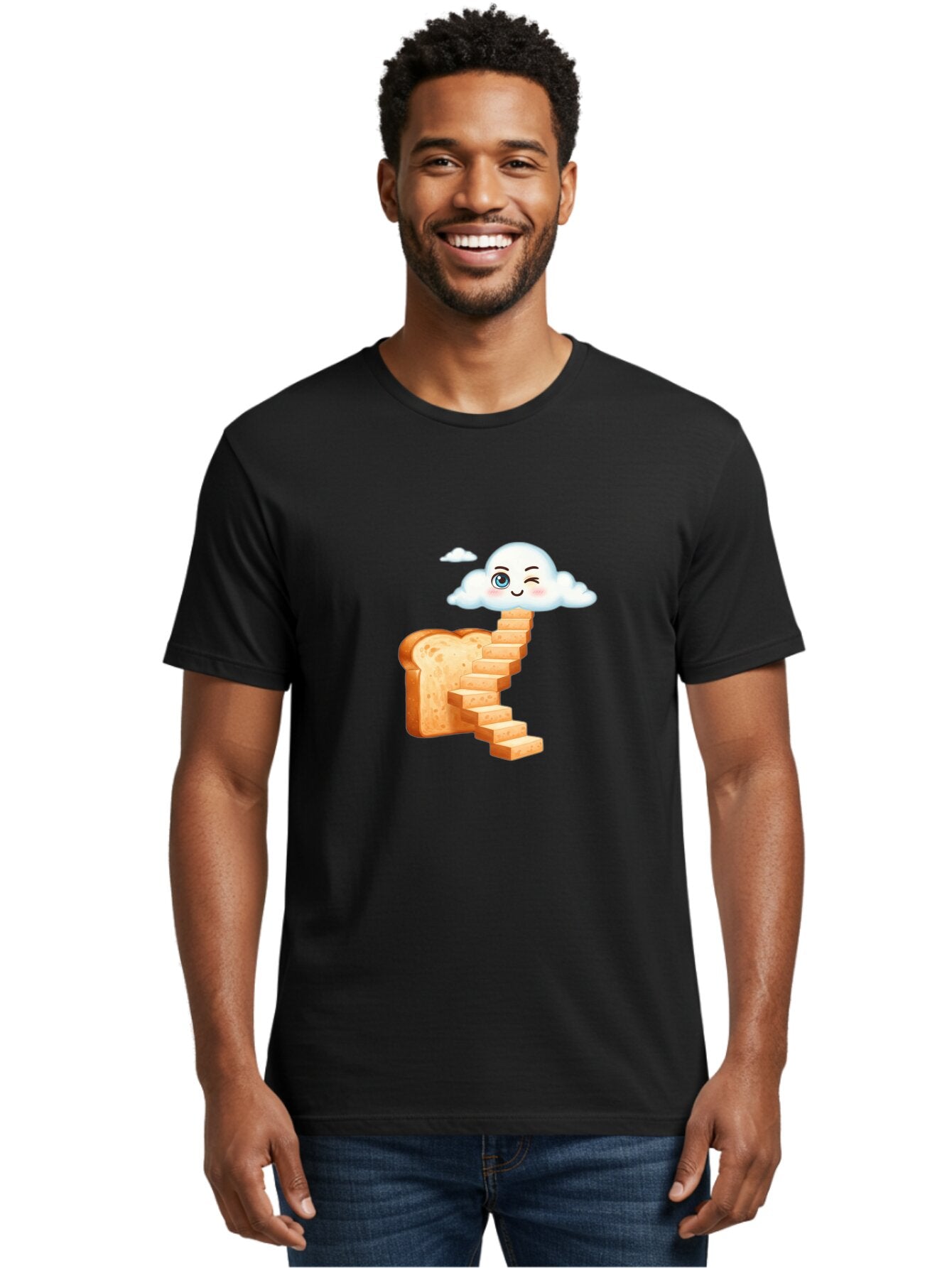 Winking-Cloud-Stairway-Bread Men'S Graphic Tee, 100% Cotton, Comfortable Casual Summer Wear, Machine Washable, Vintage Camera, Old Camera, Antique Camera, Black Camera, Classic Photography, Photography Equipment, Nostalgic Device, Film Camera, Ban980 28