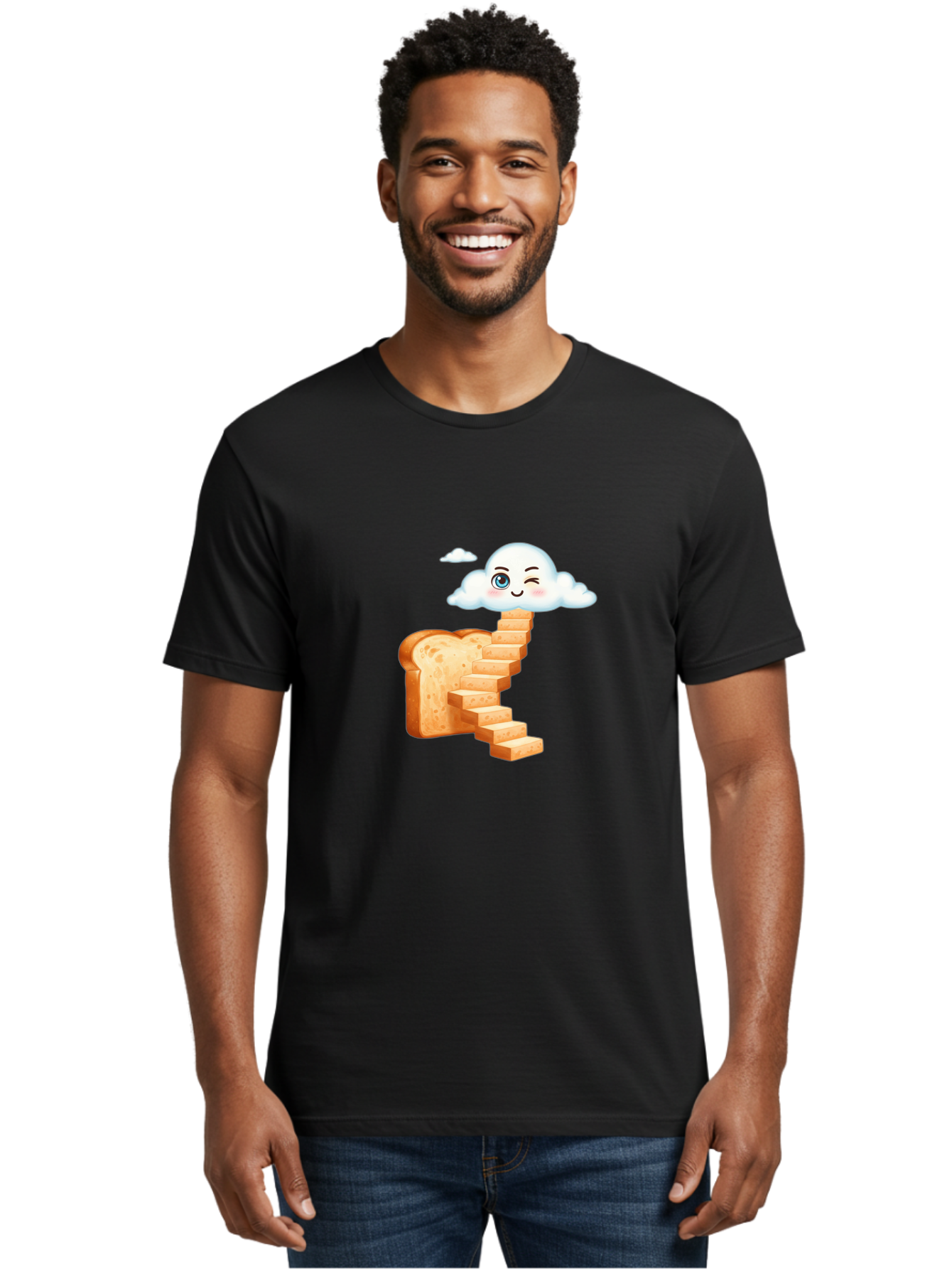 Winking-Cloud-Stairway-Bread Men'S Graphic Tee, 100% Cotton, Comfortable Casual Summer Wear, Machine Washable, Vintage Camera, Old Camera, Antique Camera, Black Camera, Classic Photography, Photography Equipment, Nostalgic Device, Film Camera, Ban980 18