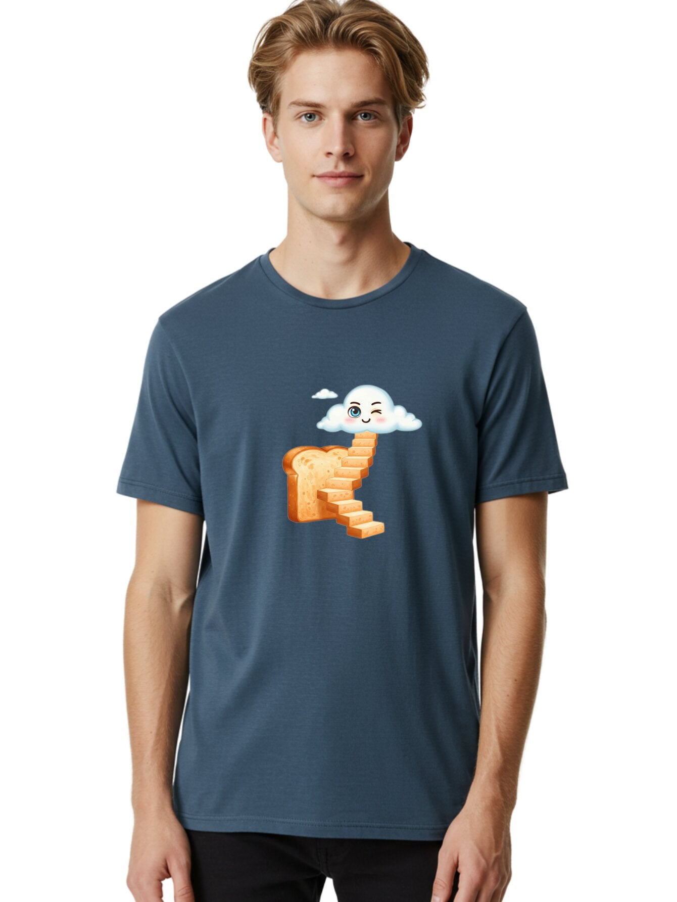 Winking-Cloud-Stairway-Bread Men'S Graphic Tee, 100% Cotton, Comfortable Casual Summer Wear, Machine Washable, Vintage Camera, Old Camera, Antique Camera, Black Camera, Classic Photography, Photography Equipment, Nostalgic Device, Film Camera, Ban980 18