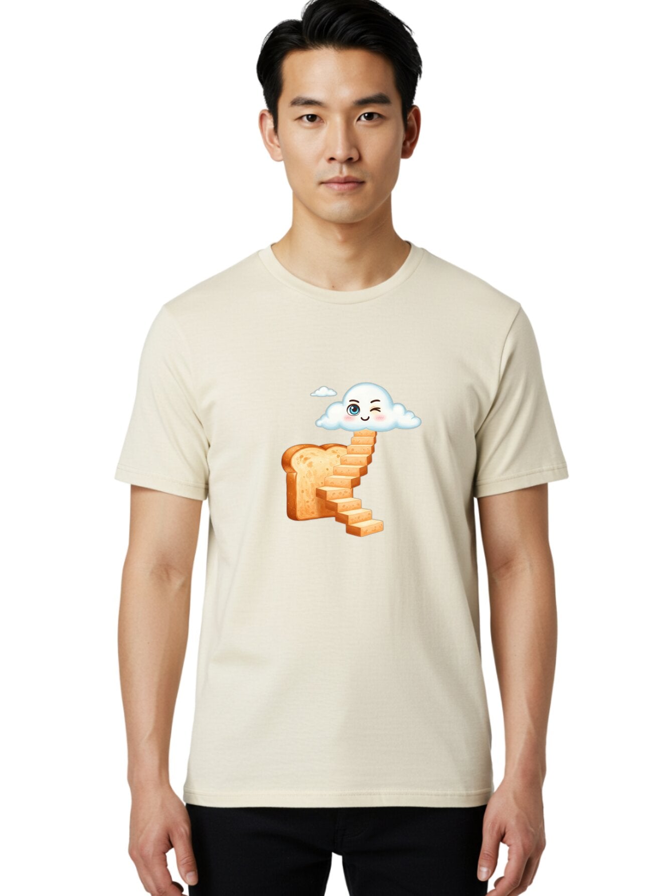Winking-Cloud-Stairway-Bread Men'S Graphic Tee, 100% Cotton, Comfortable Casual Summer Wear, Machine Washable, Vintage Camera, Old Camera, Antique Camera, Black Camera, Classic Photography, Photography Equipment, Nostalgic Device, Film Camera, Ban980 30