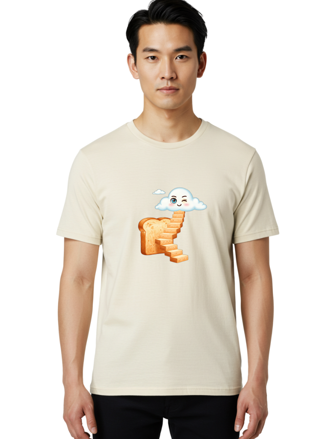 Winking-Cloud-Stairway-Bread Men'S Graphic Tee, 100% Cotton, Comfortable Casual Summer Wear, Machine Washable, Vintage Camera, Old Camera, Antique Camera, Black Camera, Classic Photography, Photography Equipment, Nostalgic Device, Film Camera, Ban980 16
