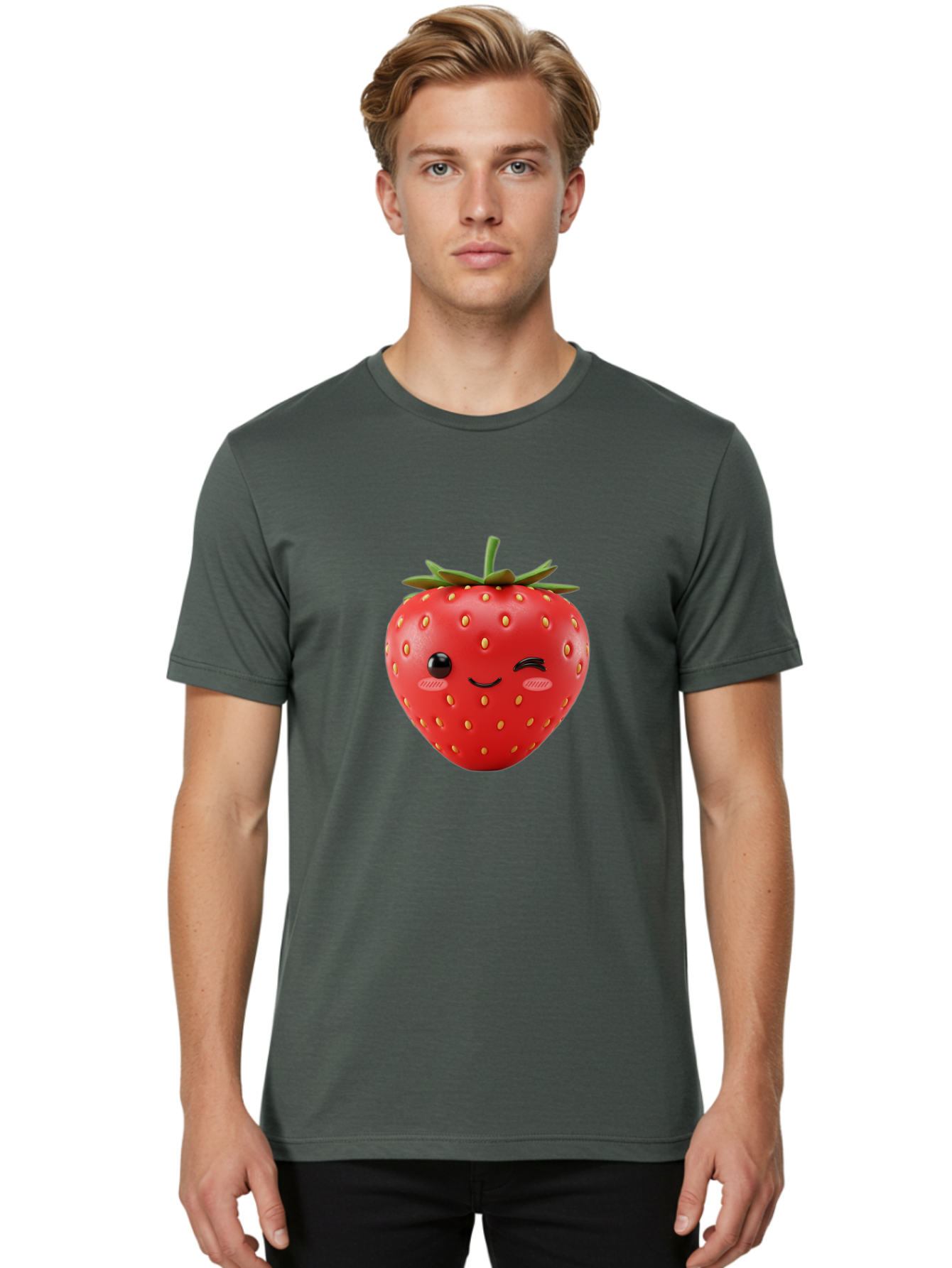 Winking-Strawberry Men'S Graphic Tee, 100% Cotton, Comfortable Casual Summer Wear, Machine Washable, Vintage Camera, Old Camera, Antique Camera, Black Camera, Classic Photography, Photography Equipment, Nostalgic Device, Film Camera, Ban981 29