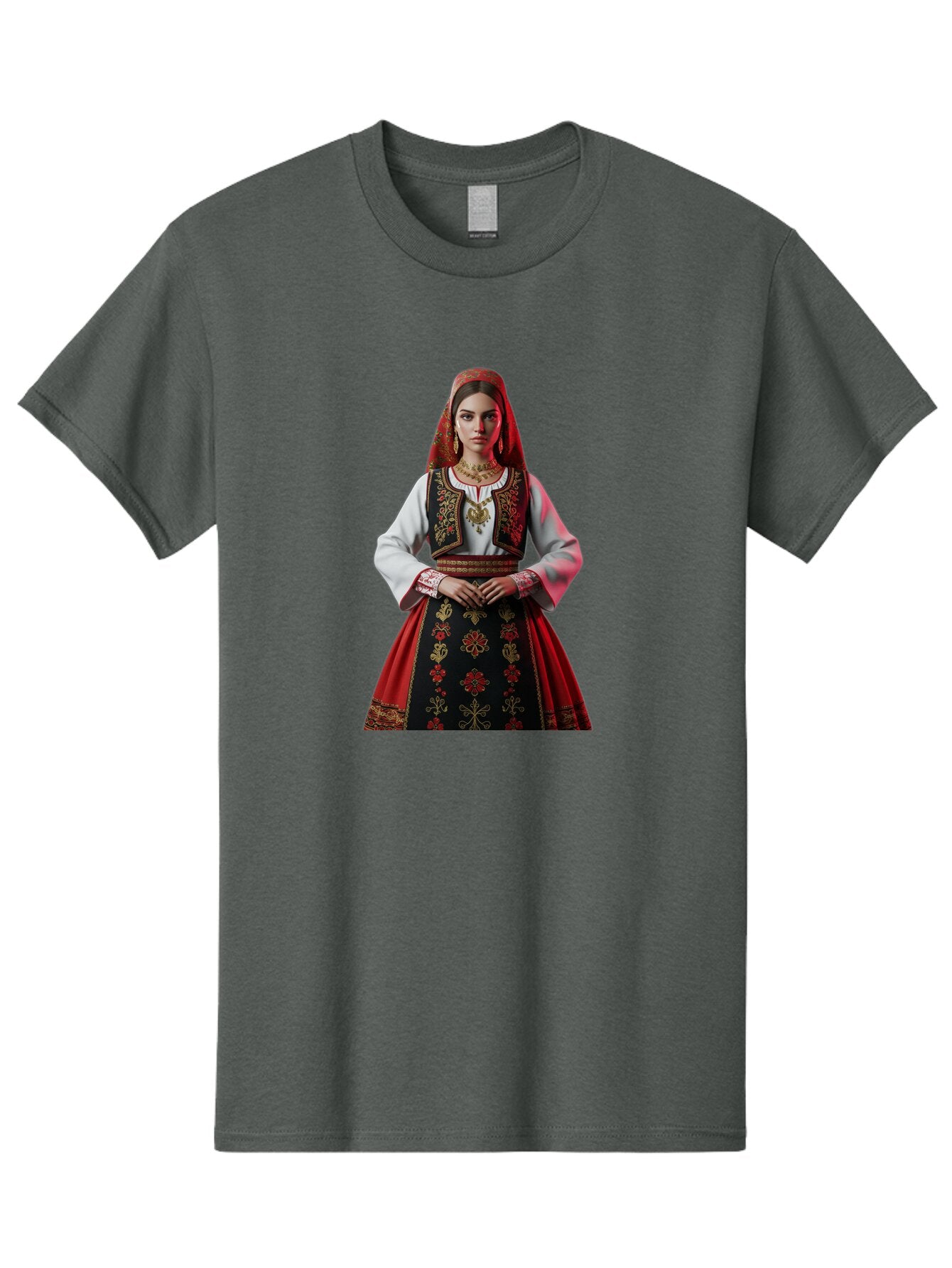 Woman-In-Traditional-Dress Men'S Graphic Tee, 100% Cotton, Comfortable Casual Summer Wear, Machine Washable, Vintage Camera, Old Camera, Antique Camera, Black Camera, Classic Photography, Photography Equipment, Nostalgic Device, Film Camera, Ban988 8