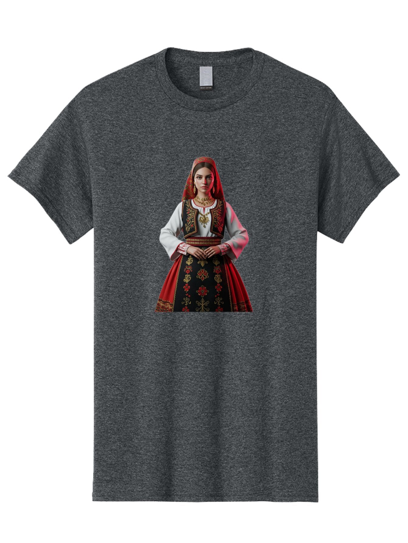 Woman-In-Traditional-Dress Men'S Graphic Tee, 100% Cotton, Comfortable Casual Summer Wear, Machine Washable, Vintage Camera, Old Camera, Antique Camera, Black Camera, Classic Photography, Photography Equipment, Nostalgic Device, Film Camera, Ban988 3