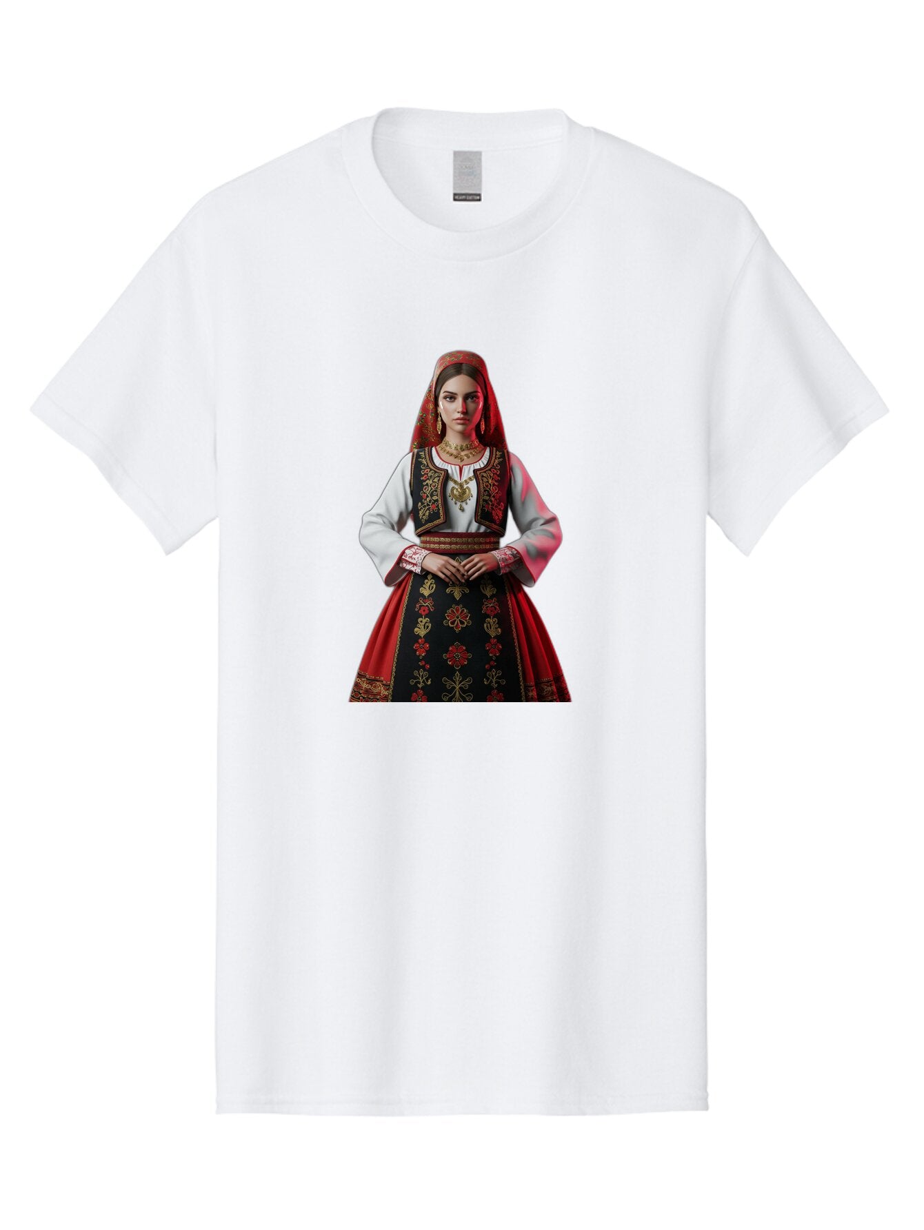 Woman-In-Traditional-Dress Men'S Graphic Tee, 100% Cotton, Comfortable Casual Summer Wear, Machine Washable, Vintage Camera, Old Camera, Antique Camera, Black Camera, Classic Photography, Photography Equipment, Nostalgic Device, Film Camera, Ban988 11