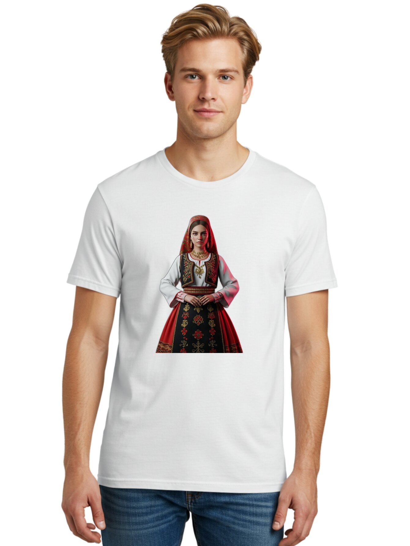 Woman-In-Traditional-Dress Men'S Graphic Tee, 100% Cotton, Comfortable Casual Summer Wear, Machine Washable, Vintage Camera, Old Camera, Antique Camera, Black Camera, Classic Photography, Photography Equipment, Nostalgic Device, Film Camera, Ban988 27