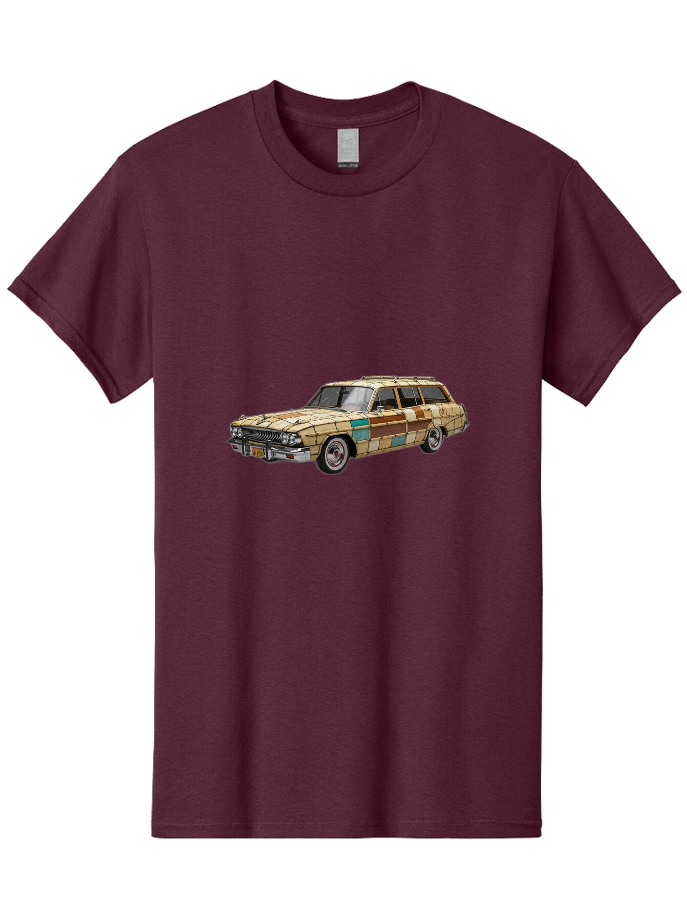 Wood-Panel-Station-Wagon Men'S Graphic Tee, 100% Cotton, Comfortable Casual Summer Wear, Machine Washable, Vintage Camera, Old Camera, Antique Camera, Black Camera, Classic Photography, Photography Equipment, Nostalgic Device, Film Camera, Ban990