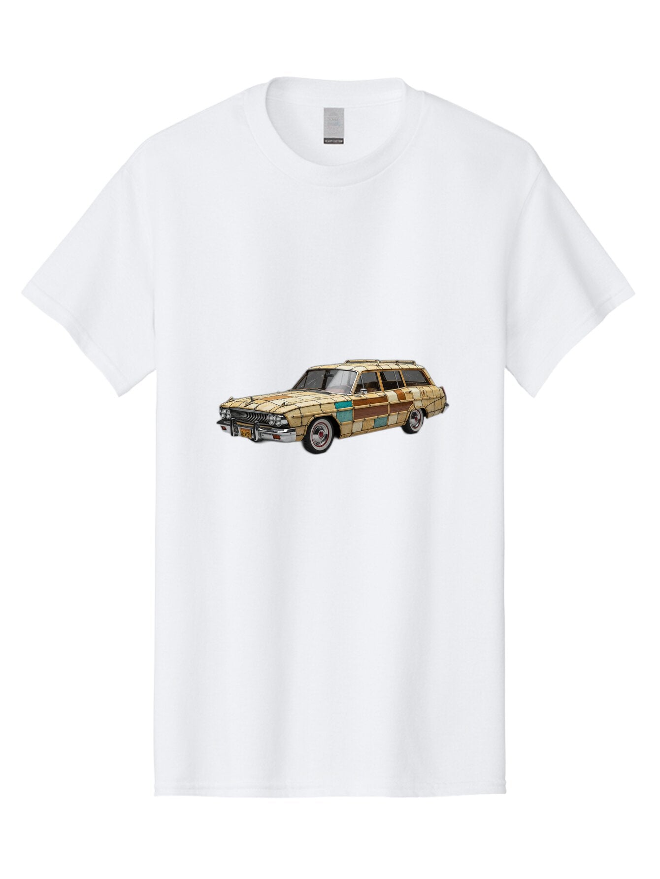 Wood-Panel-Station-Wagon Men'S Graphic Tee, 100% Cotton, Comfortable Casual Summer Wear, Machine Washable, Vintage Camera, Old Camera, Antique Camera, Black Camera, Classic Photography, Photography Equipment, Nostalgic Device, Film Camera, Ban990 7