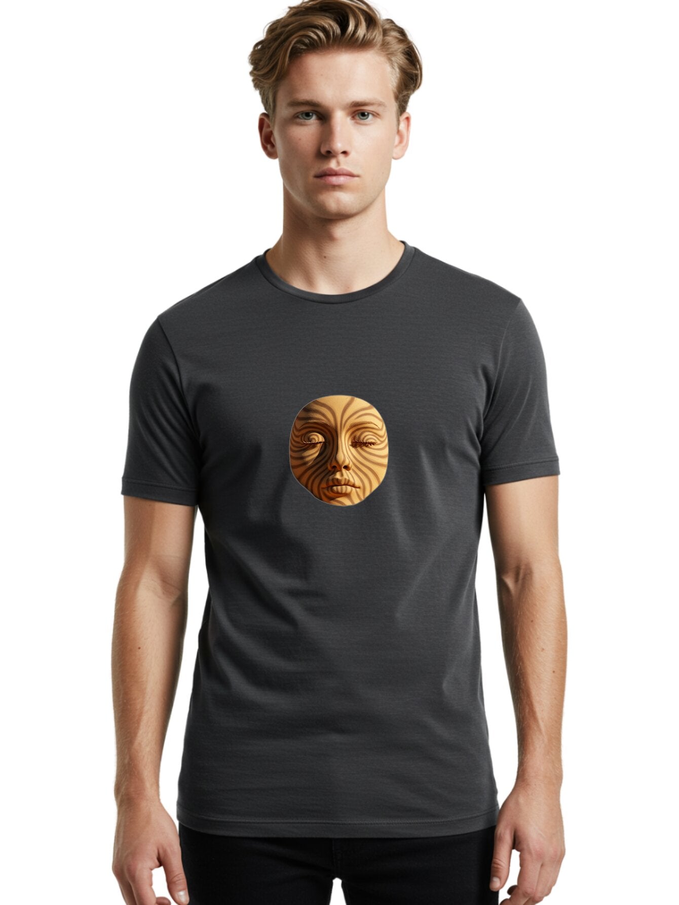 Wooden-Mask Men'S Graphic Tee, 100% Cotton, Comfortable Casual Summer Wear, Machine Washable, Vintage Camera, Old Camera, Antique Camera, Black Camera, Classic Photography, Photography Equipment, Nostalgic Device, Film Camera, Camera Art Ban991 24