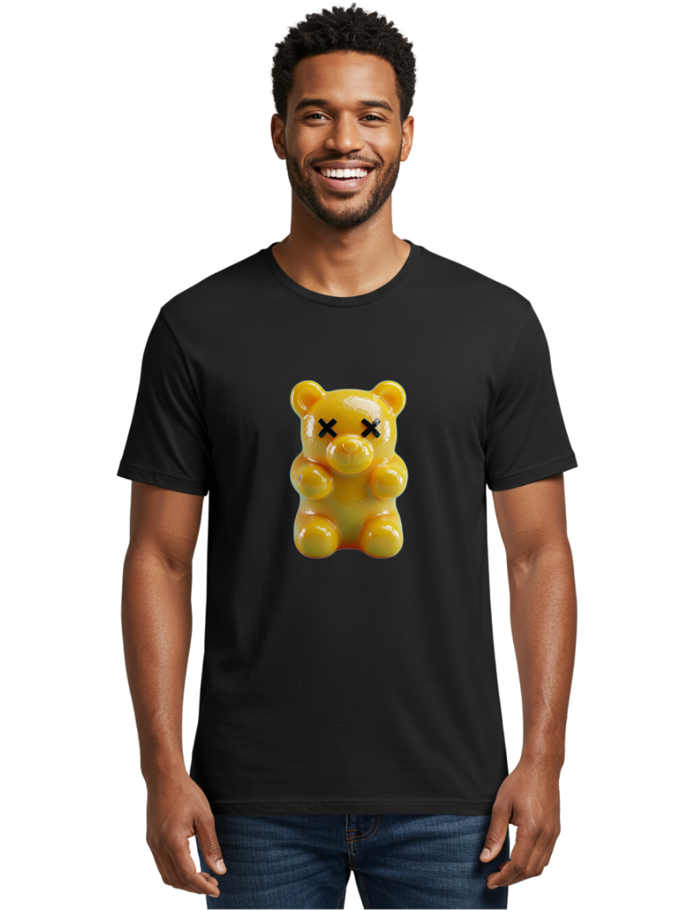 X-Eyes-Gummy-Bear Men'S Graphic Tee, 100% Cotton, Comfortable Casual Summer Wear, Machine Washable, Vintage Camera, Old Camera, Antique Camera, Black Camera, Classic Photography, Photography Equipment, Nostalgic Device, Film Camera, Camera Art Ban995 24